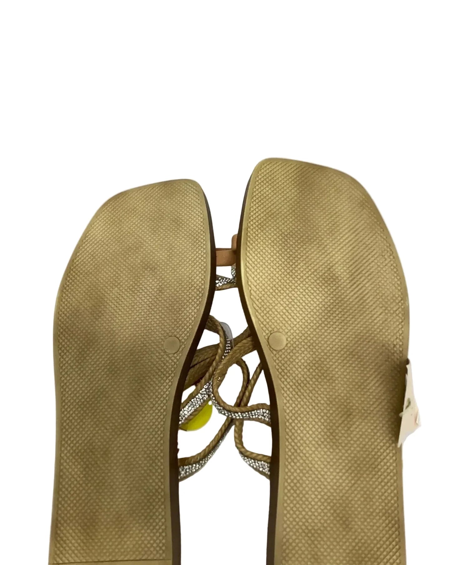Sandals Flats By Clothes Mentor In Tan, Size: 9