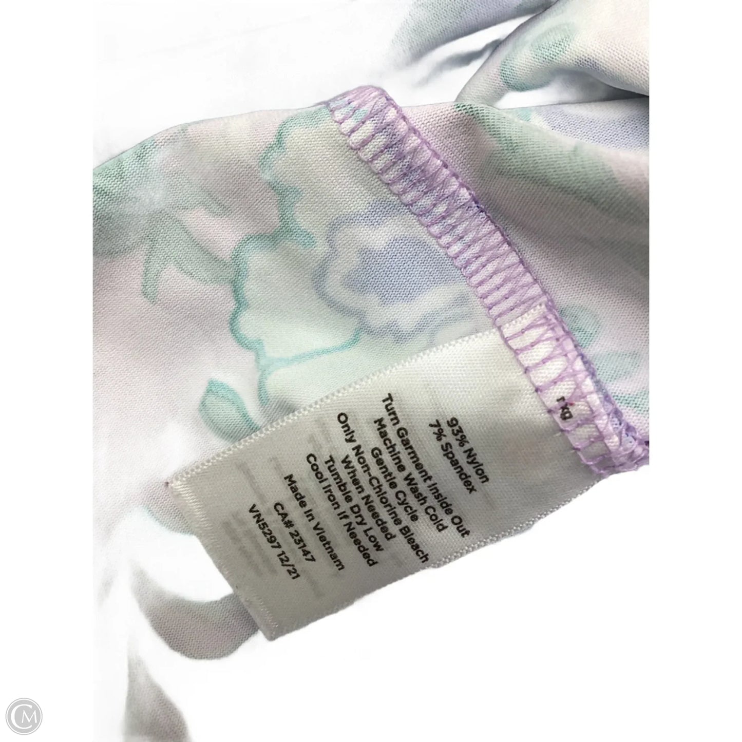 Dress Casual Midi By Talbots In Green & Purple, Size: S