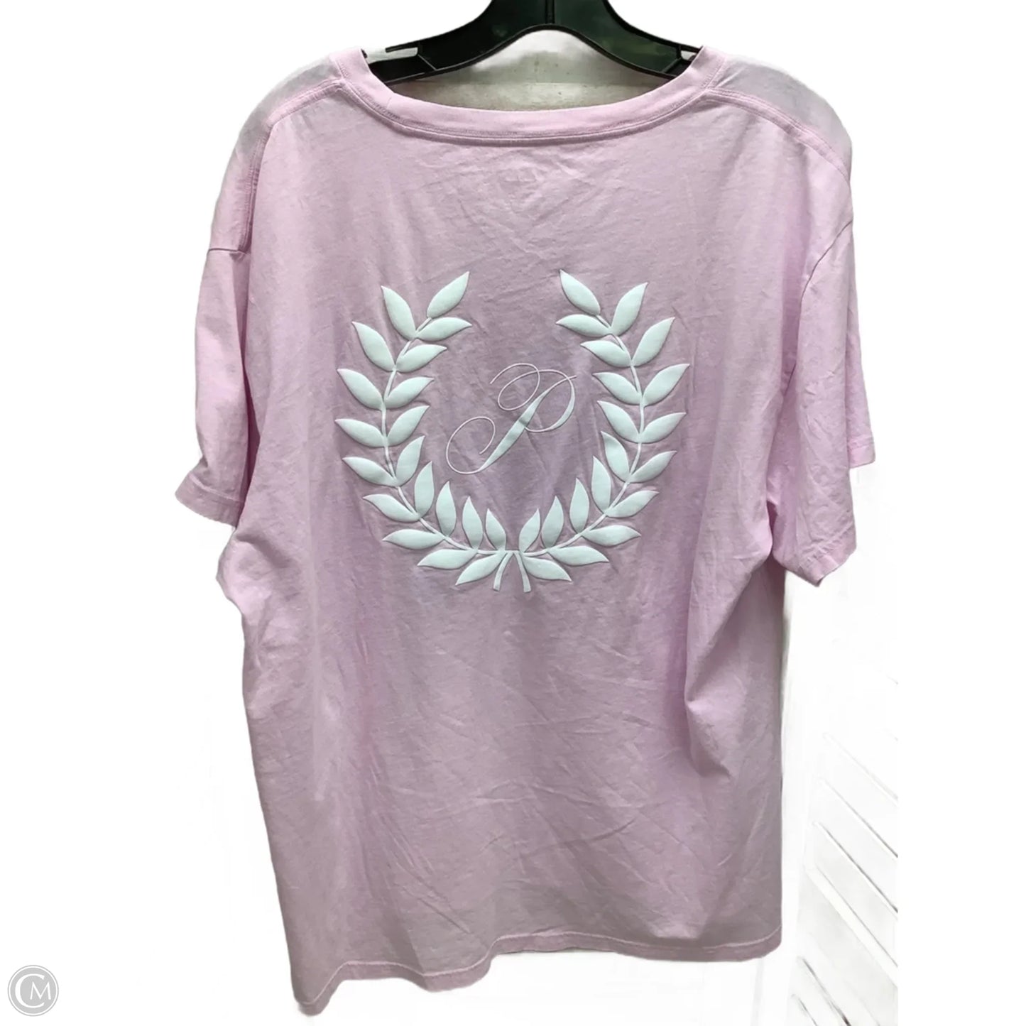Top Short Sleeve By Pink In Pink, Size: L