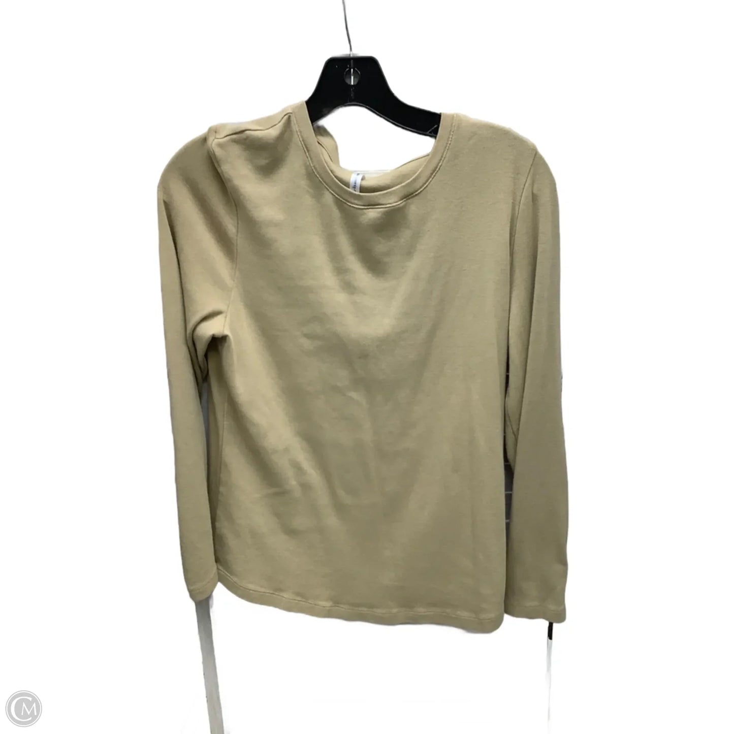 Top Long Sleeve By Passport In Tan, Size: M
