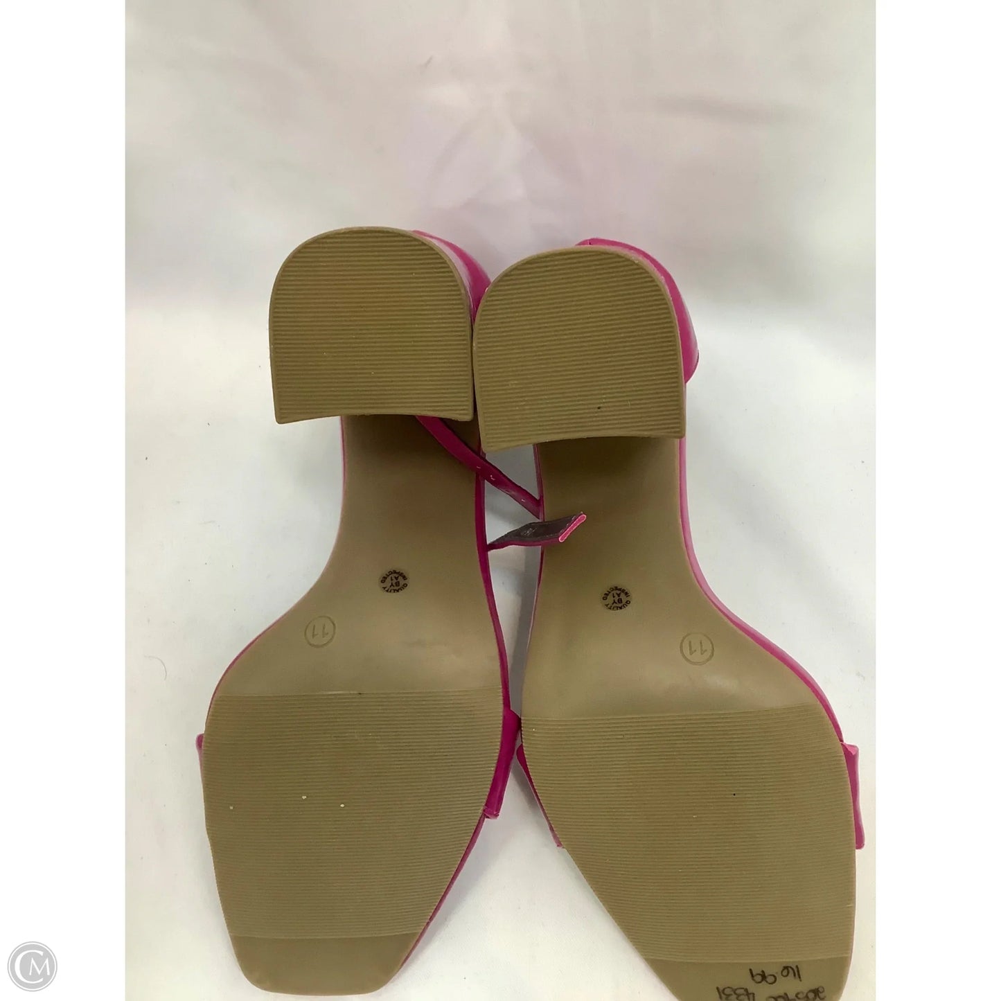 Sandals Heels Block By Worthington In Pink, Size: 11