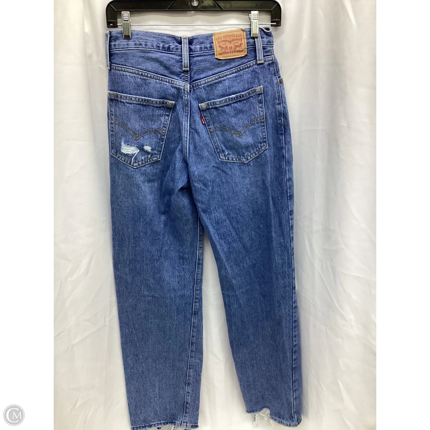 Jeans Straight By Levis In Blue Denim, Size: 2