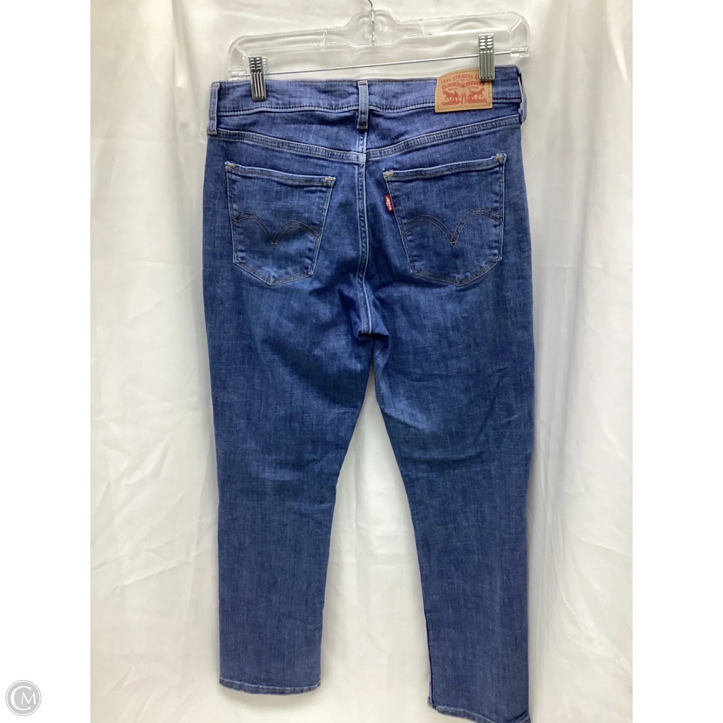 Jeans Straight By Levis In Blue Denim, Size: 4p