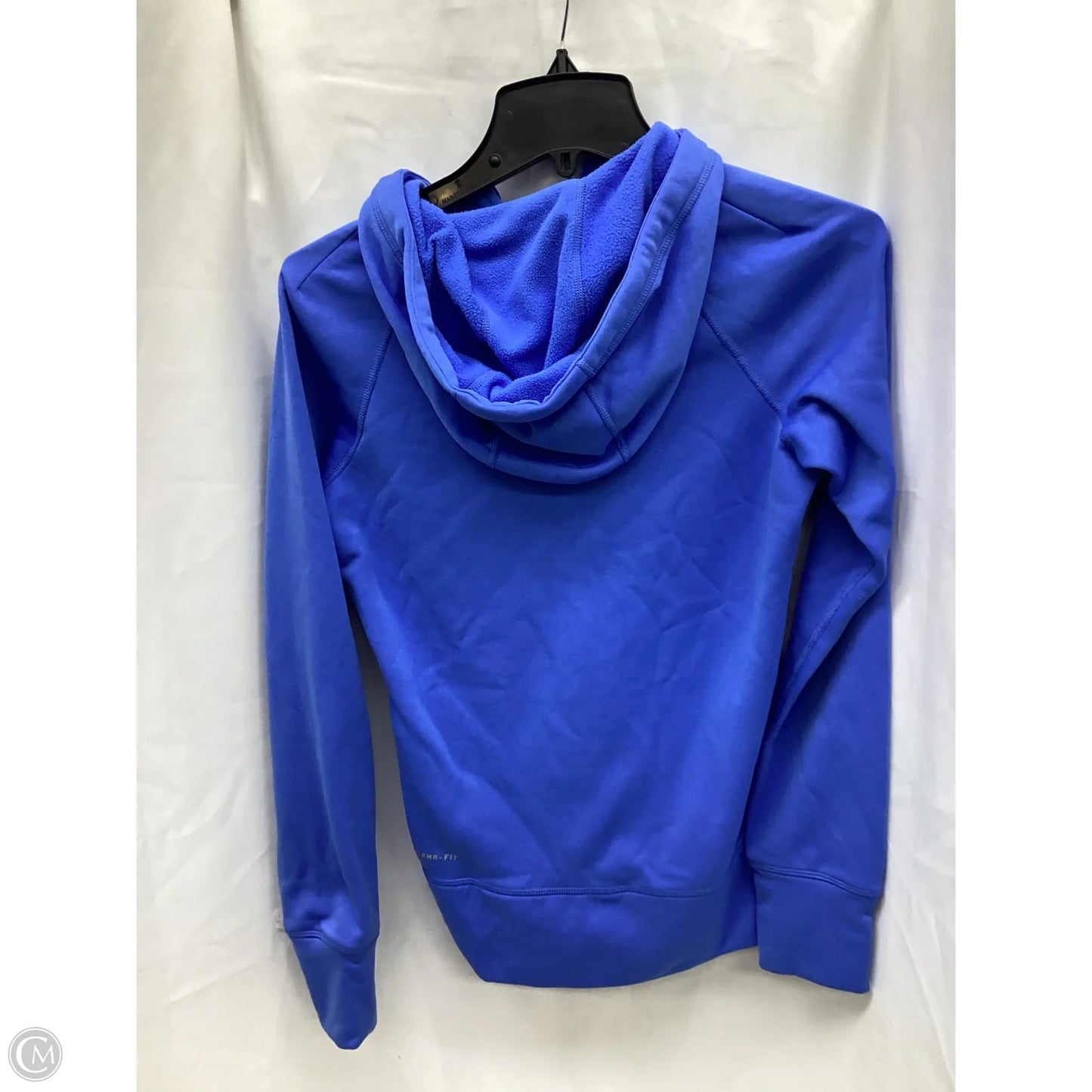 Athletic Jacket By Nike In Blue, Size: Xs