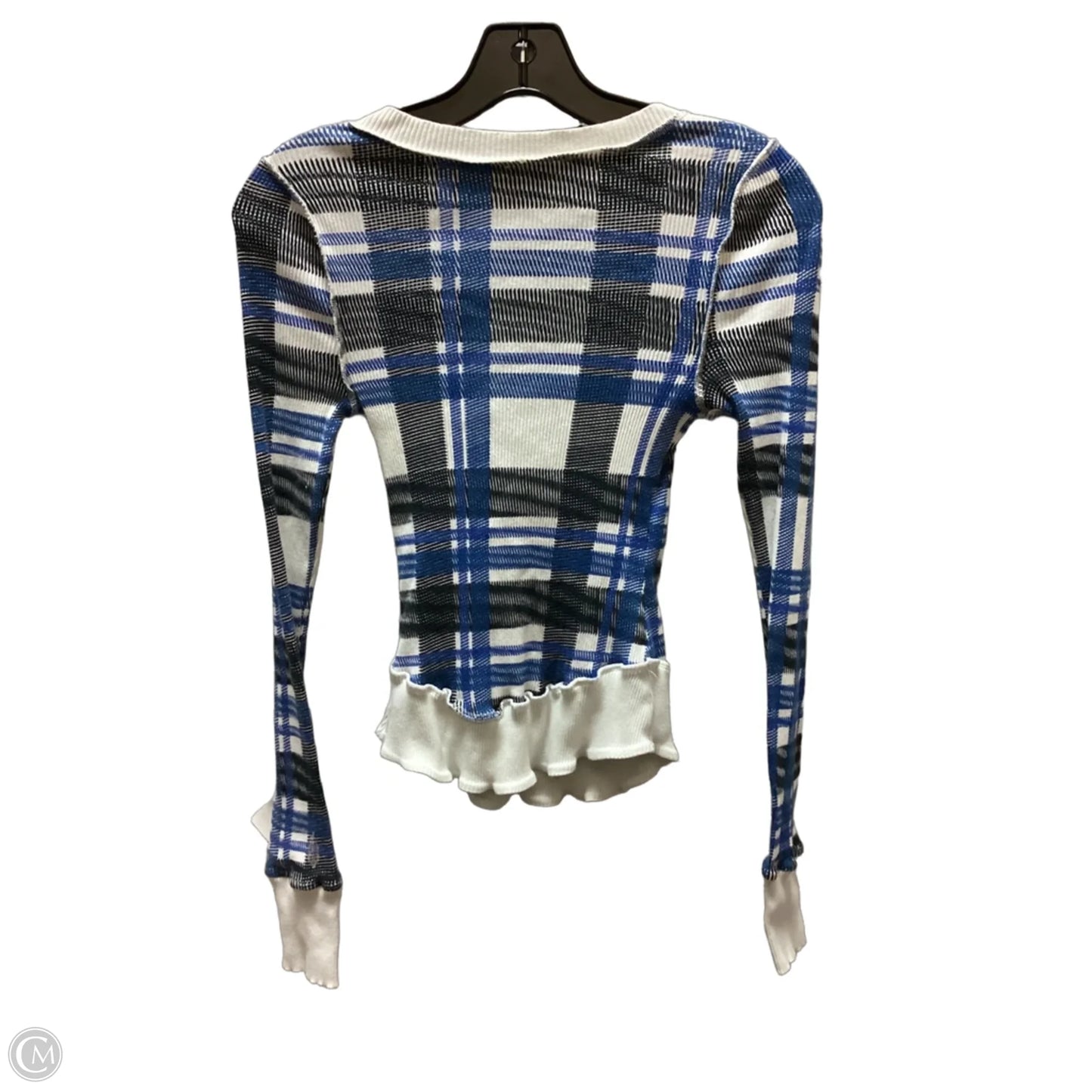 Top Long Sleeve By Free People In Blue, Size: S