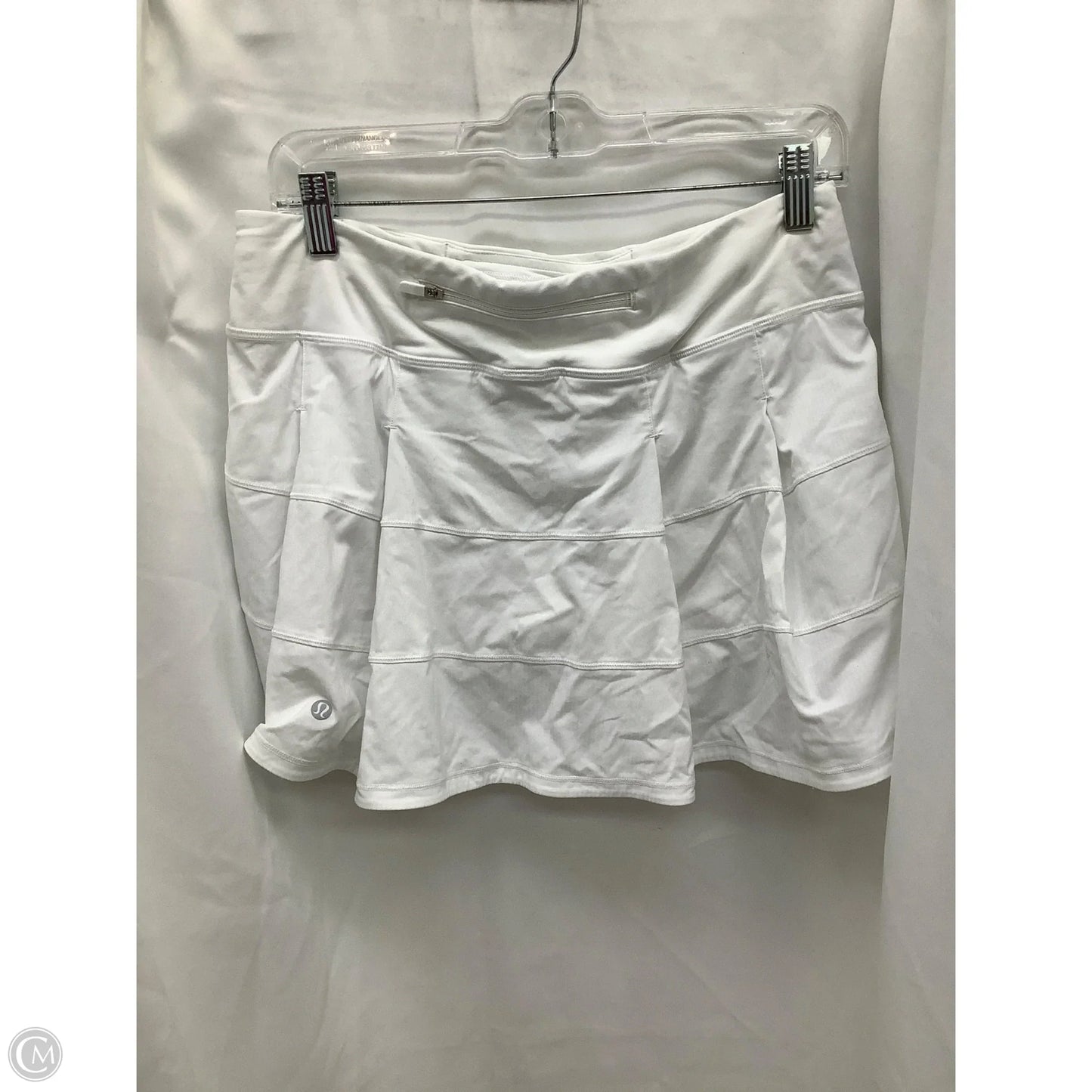 Athletic Skirt By Lululemon In White, Size: 8