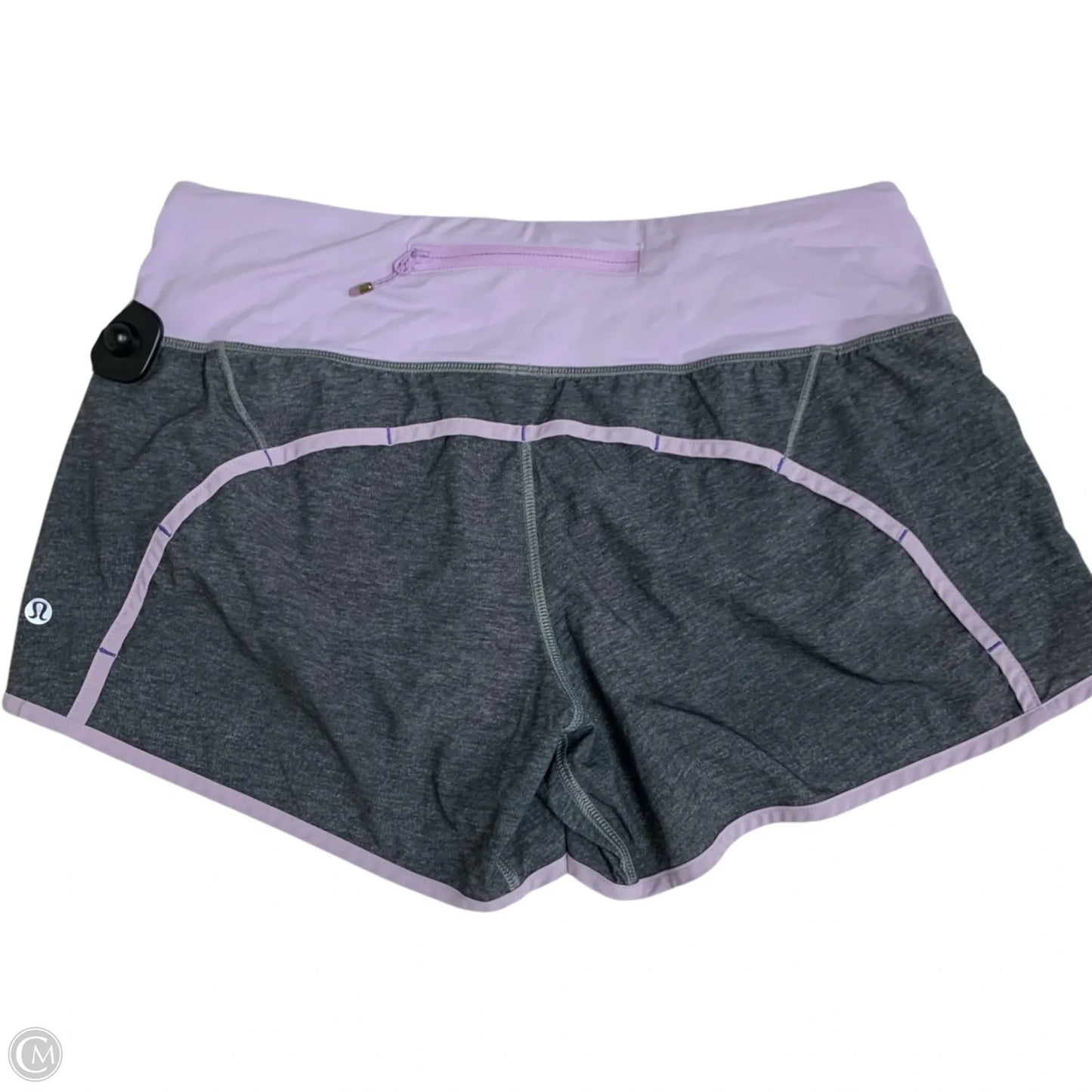 Athletic Shorts By Lululemon In Grey & Purple, Size: S