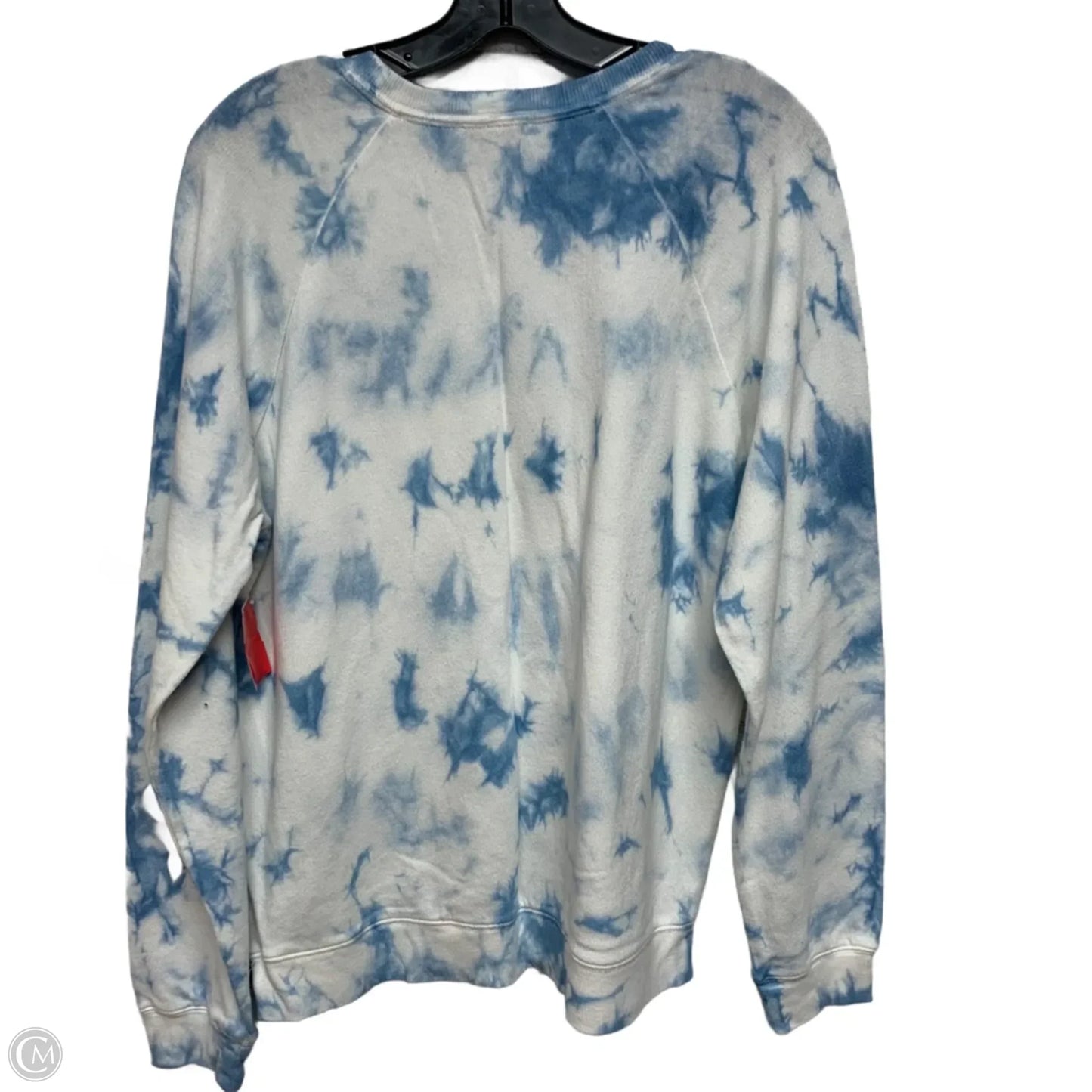 Sweatshirt Crewneck By Lucky Brand In Blue & White, Size: L