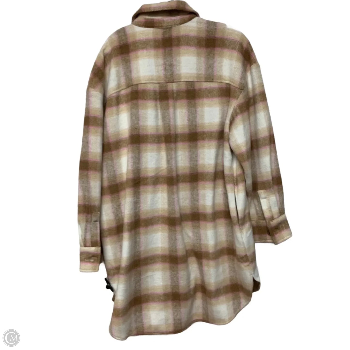 Jacket Shirt By Bp In Plaid Pattern, Size: Xl