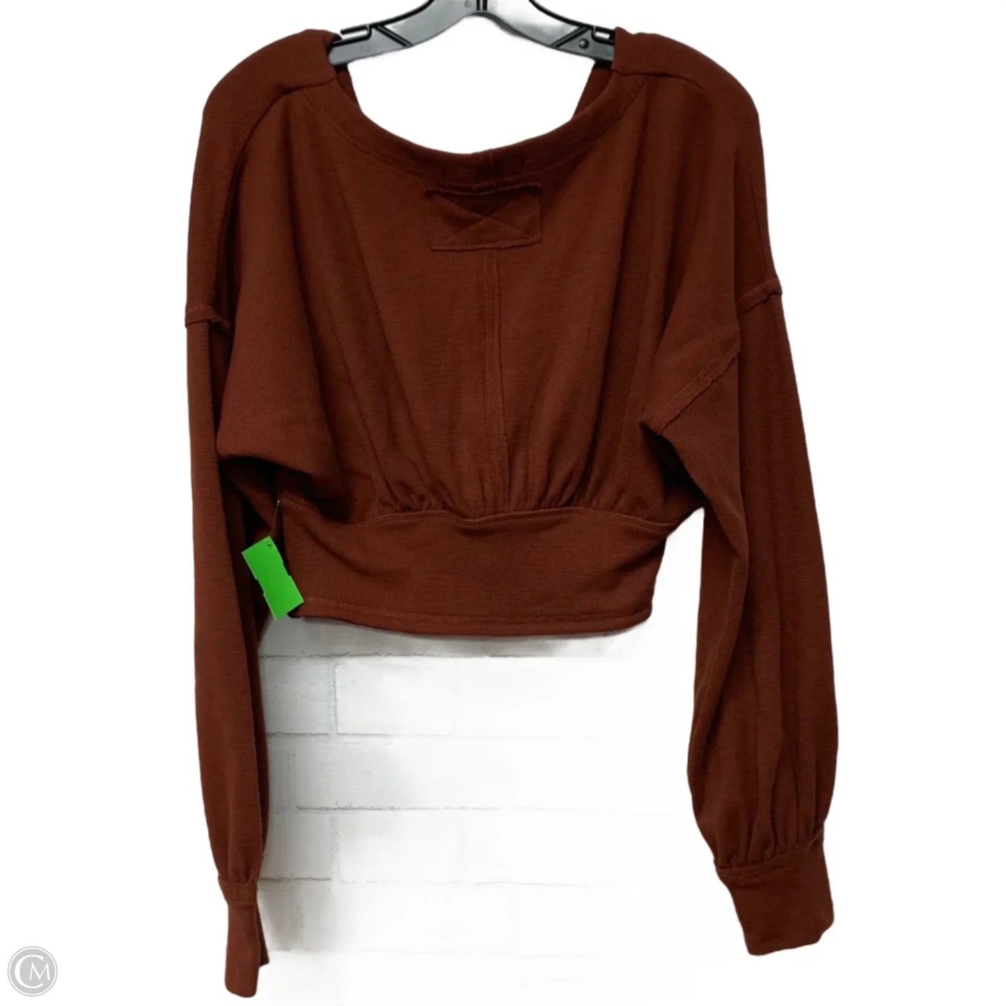 Top Long Sleeve By We The Free In Brown, Size: M