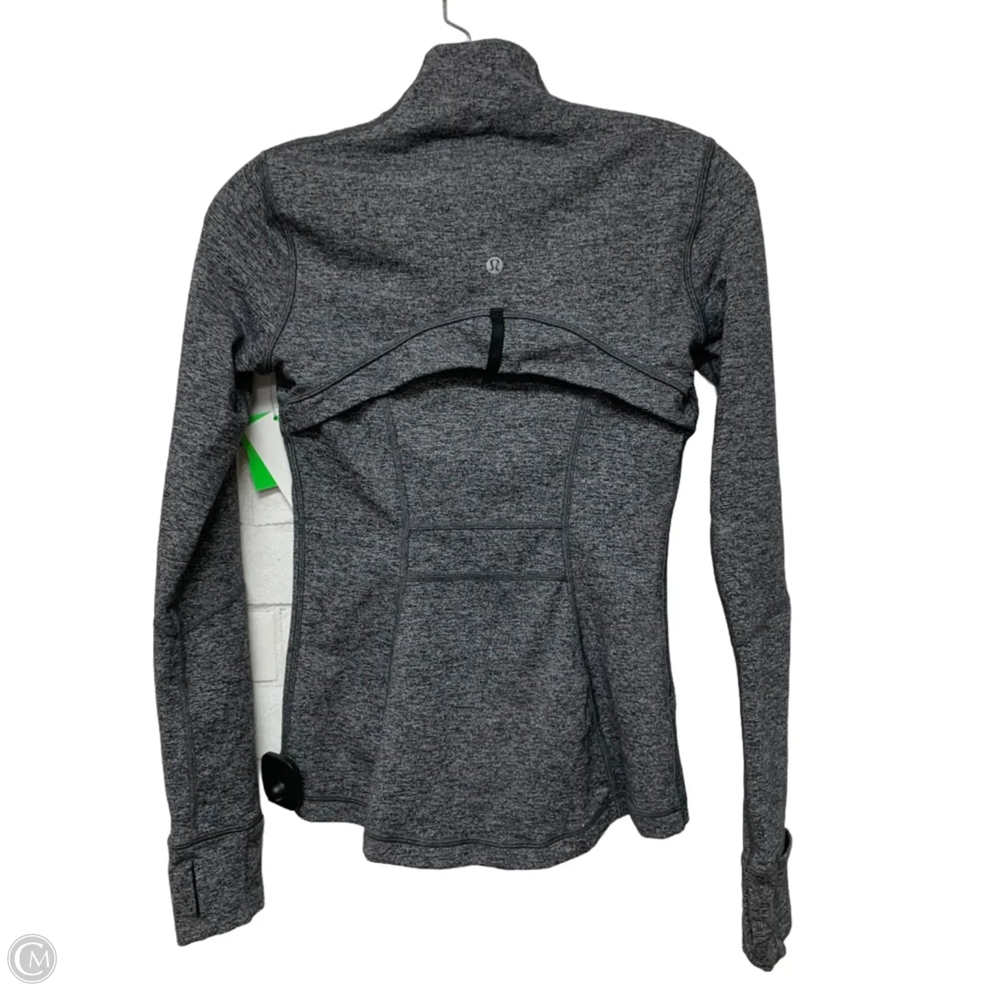 Athletic Jacket By Lululemon In Grey, Size: S