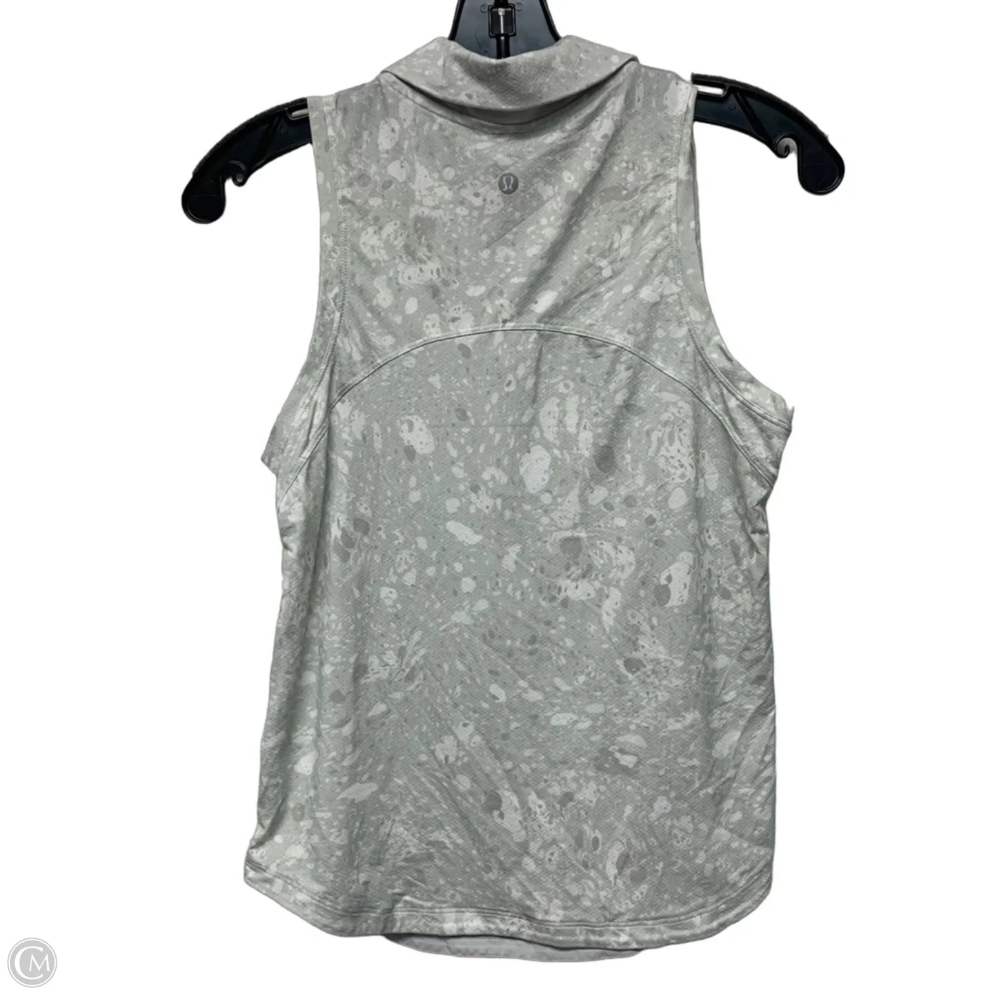 Athletic Tank Top By Lululemon In Grey & White, Size: S