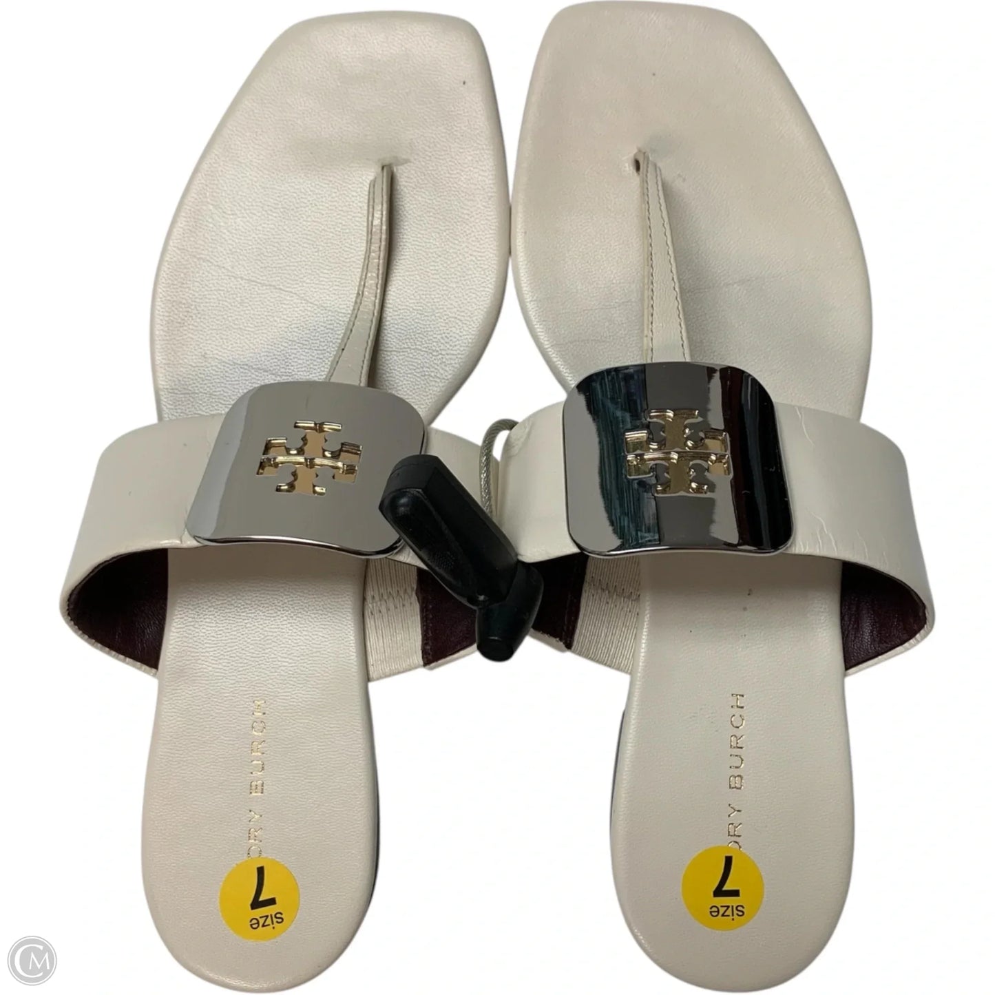 Sandals Designer By Tory Burch In White, Size: 7