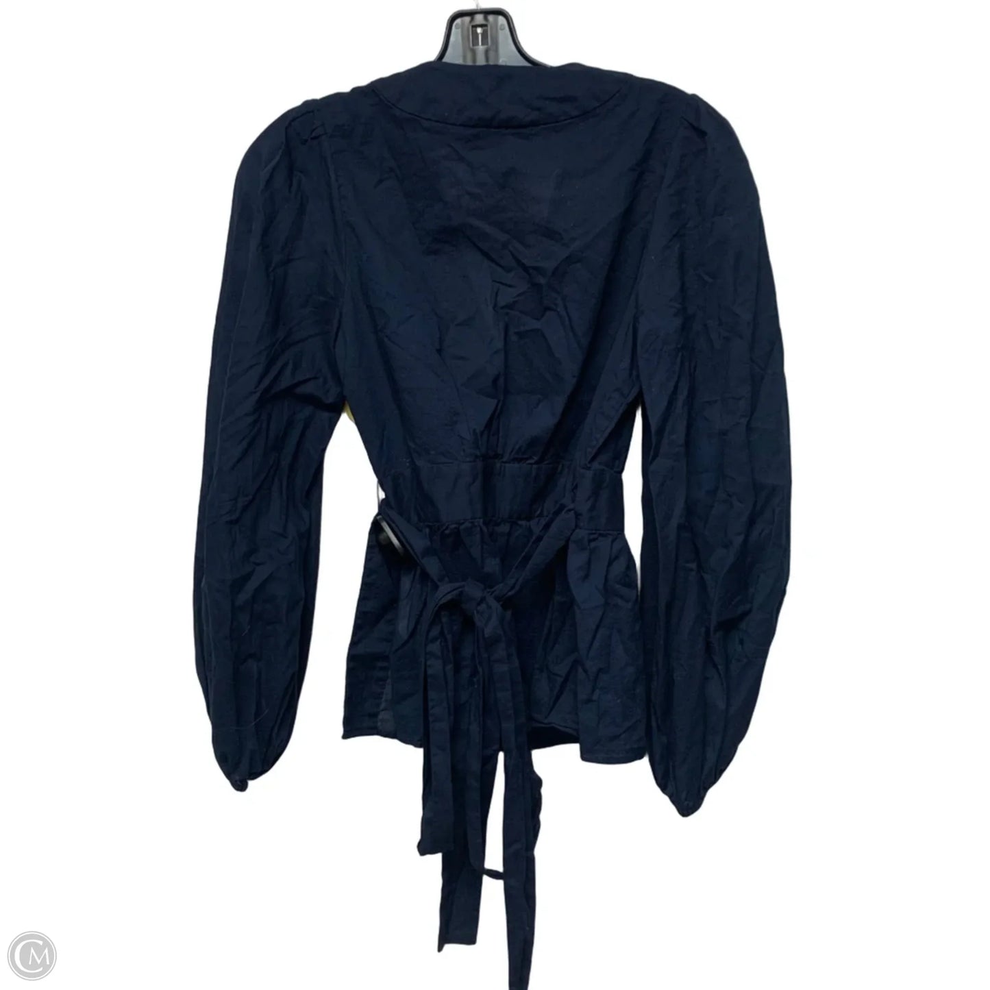Top Long Sleeve By Banana Republic In Navy, Size: Xs