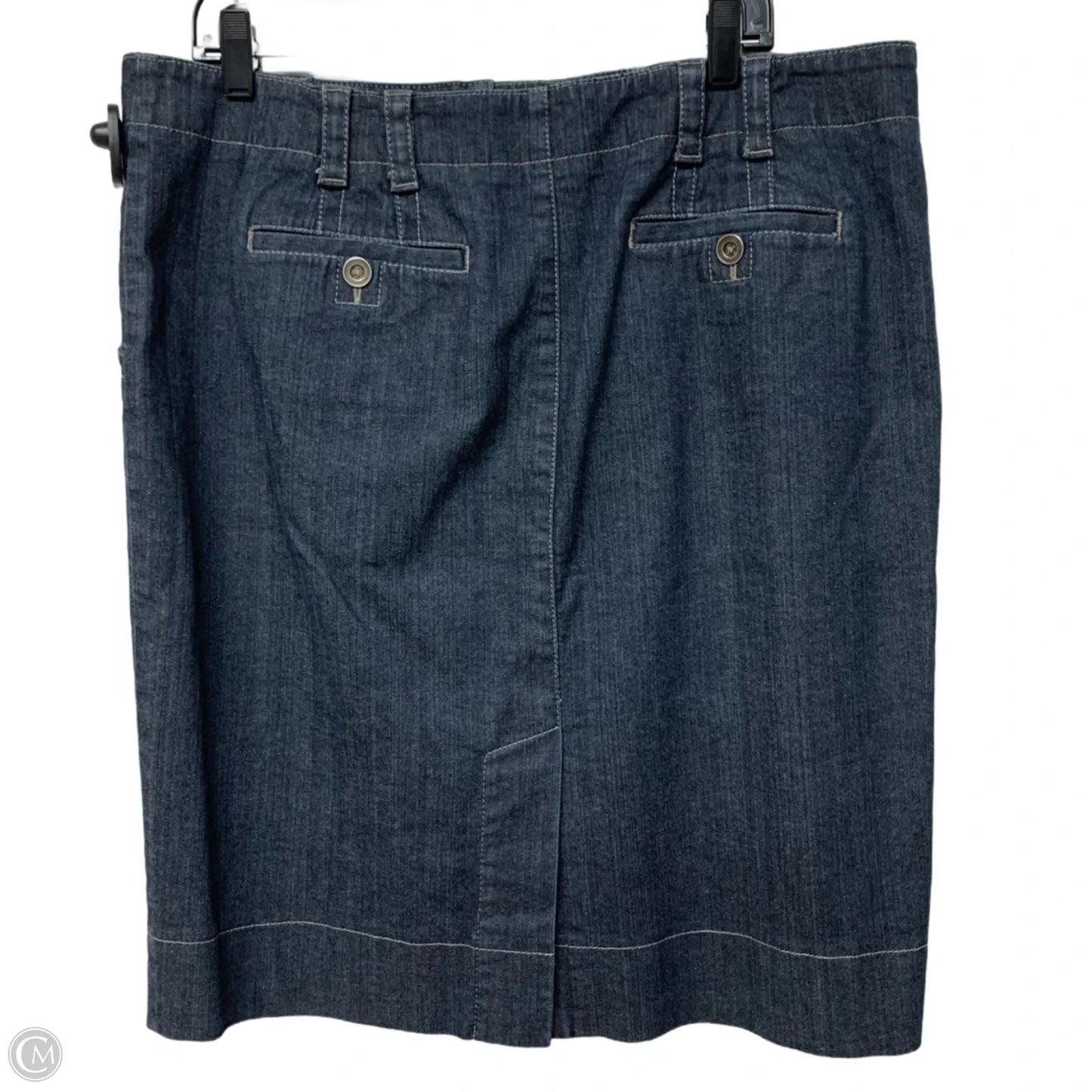 Skirt Mini & Short By Loft In Blue Denim, Size: Xl