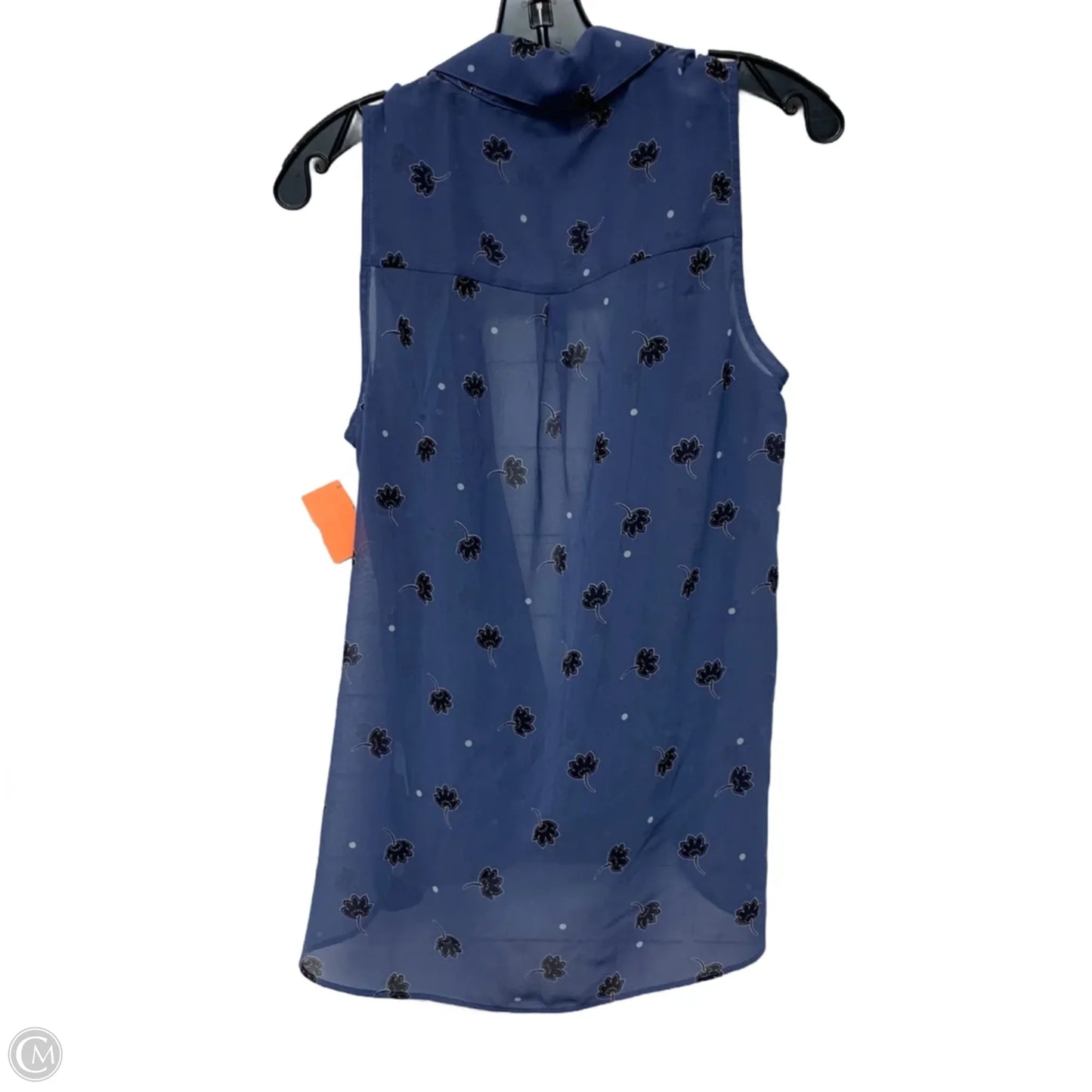 Blouse Sleeveless By Cabi In Blue, Size: S