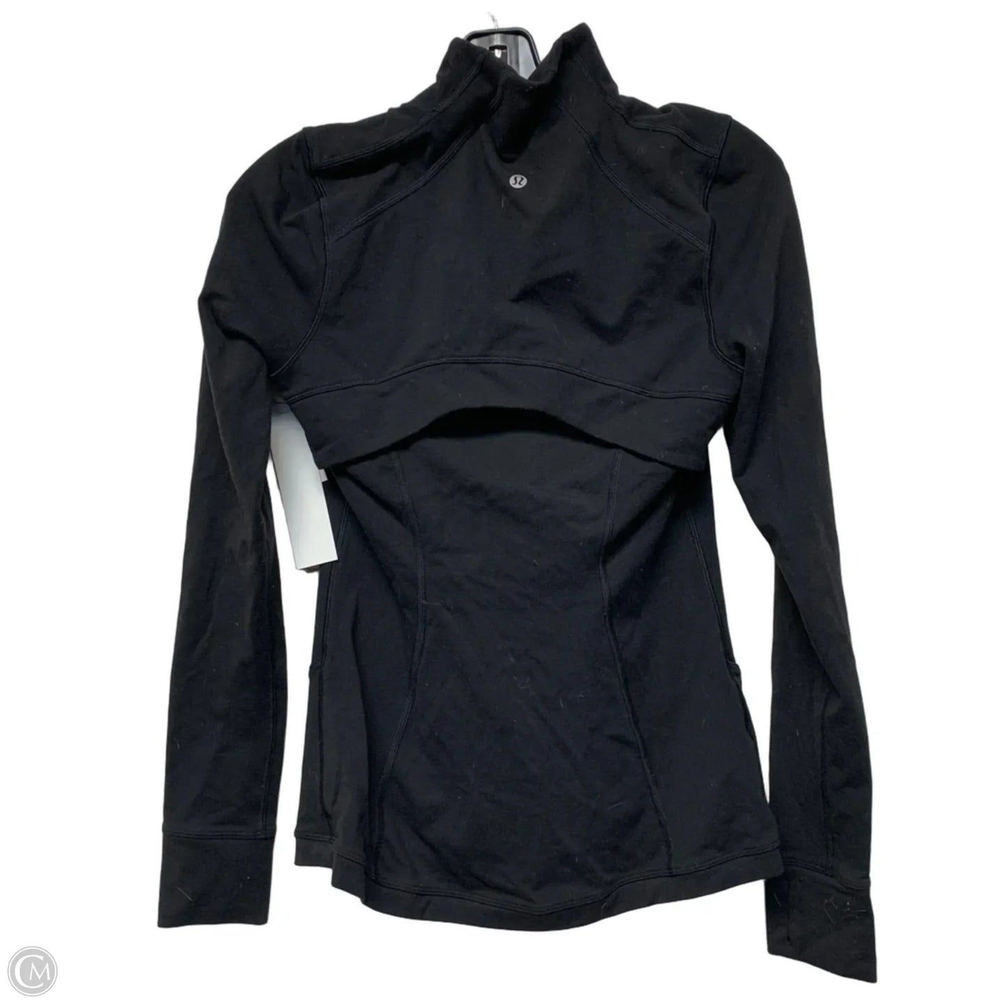Athletic Jacket By Lululemon In Black, Size: S