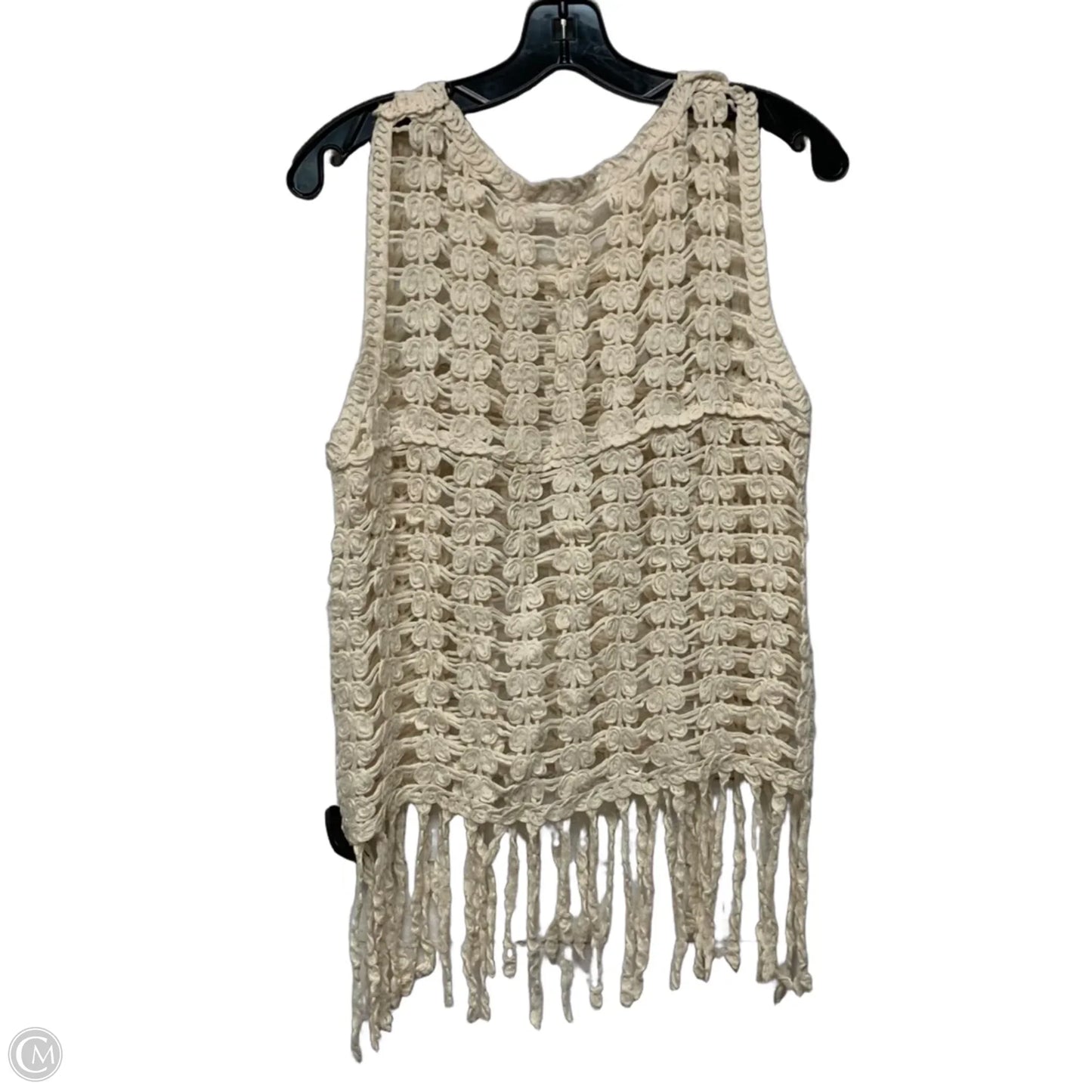 Top Sleeveless By Adora In Cream, Size: Osfm