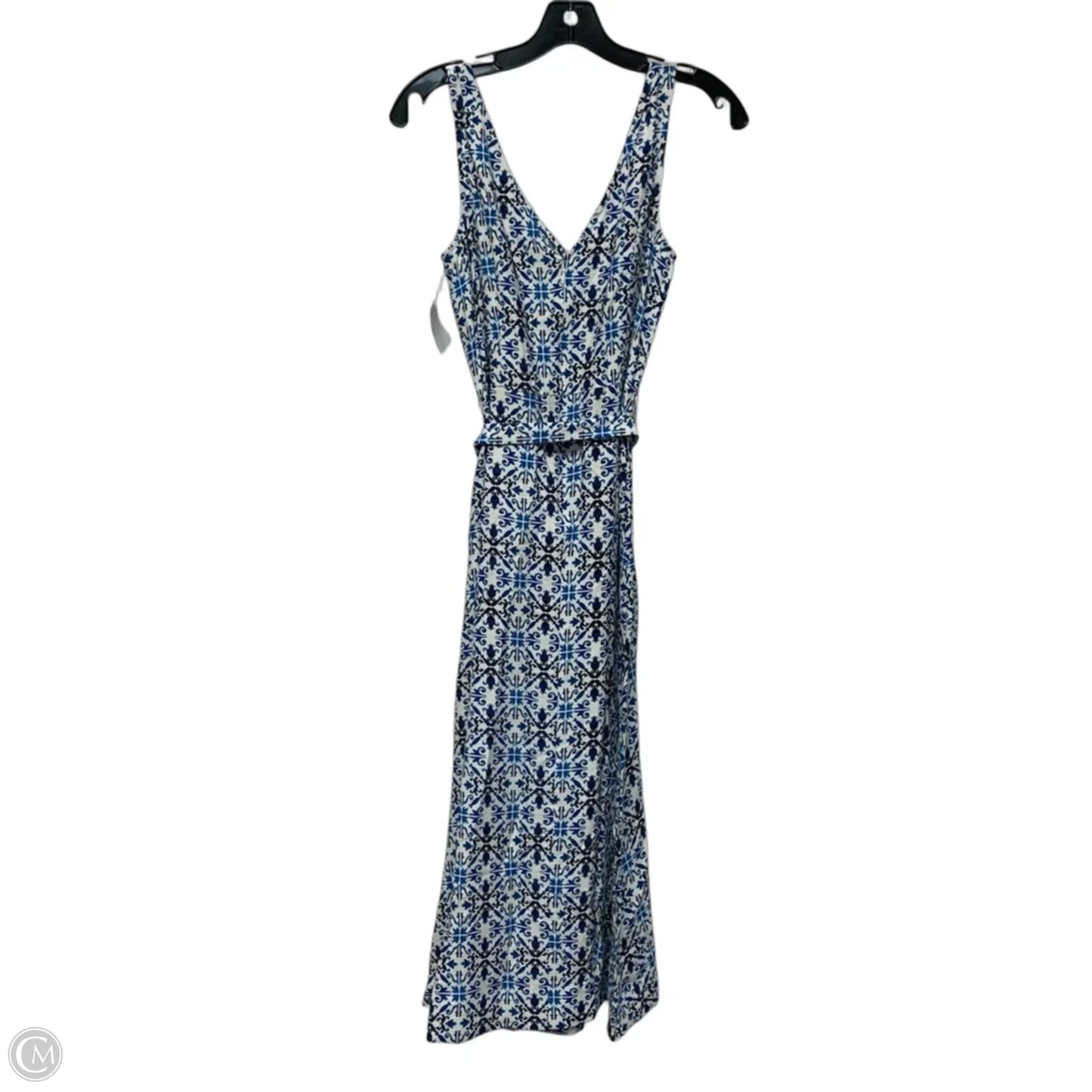 Dress Casual Maxi By White House Black Market In Blue & White, Size: Xs