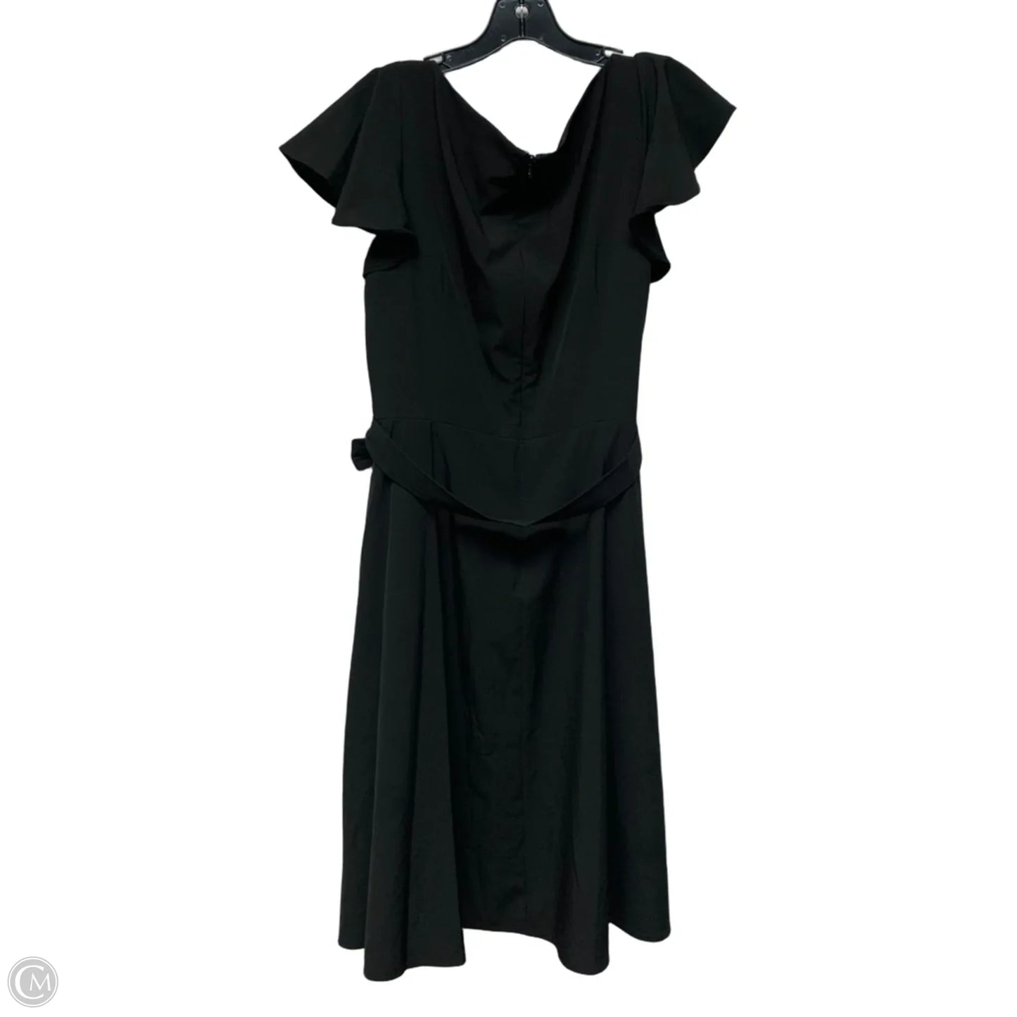 Dress Casual Midi By Calvin Klein In Black, Size: L