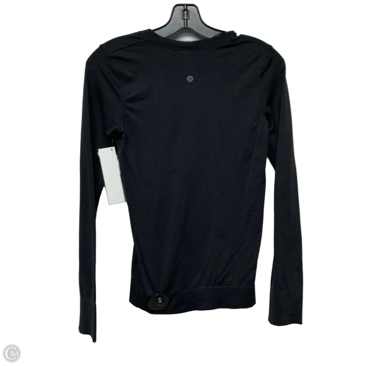 Athletic Top Long Sleeve Crewneck By Lululemon In Black, Size: Xs