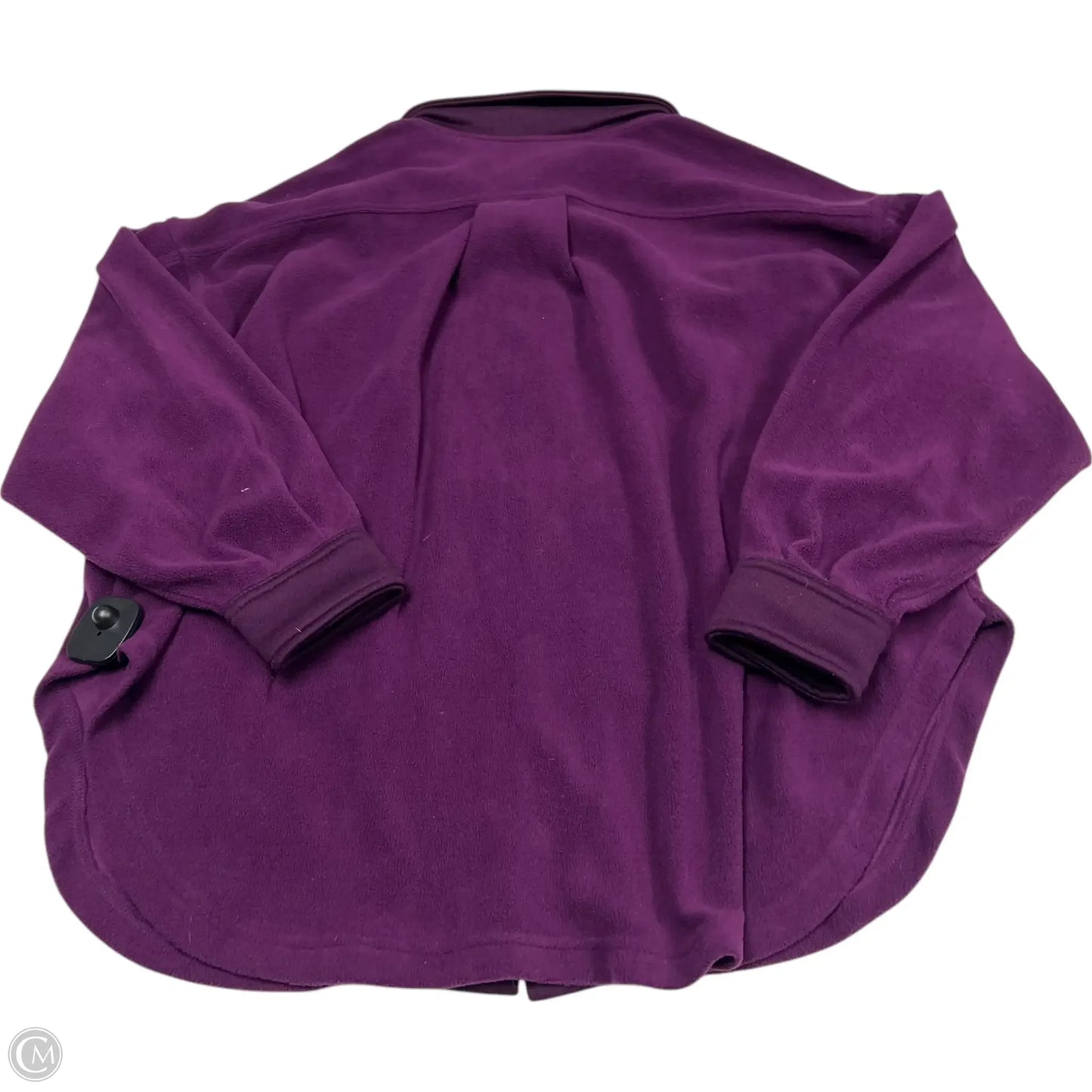 Jacket Shirt By Zenana Outfitters In Purple, Size: M