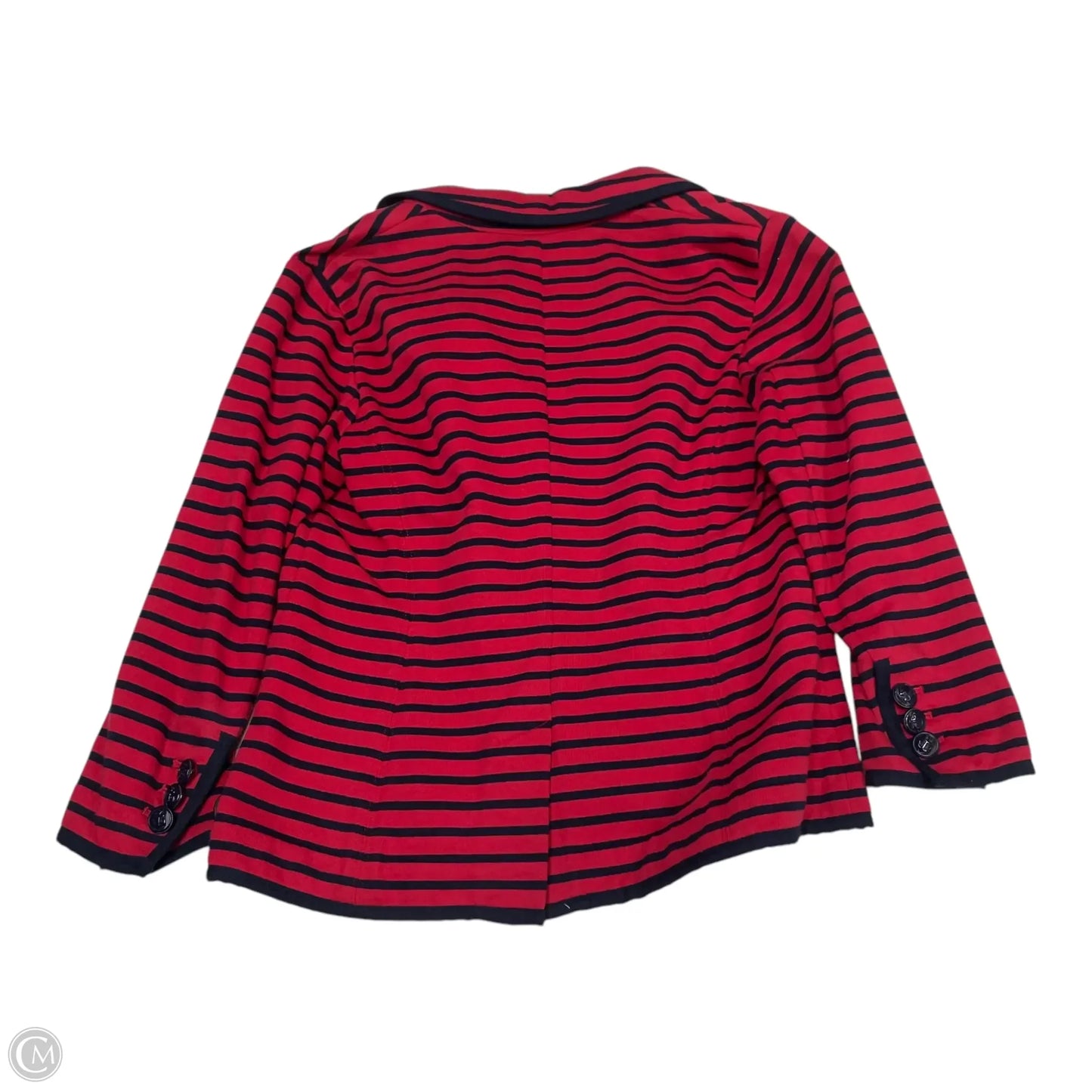 Blazer By Talbots In Striped Pattern, Size: S