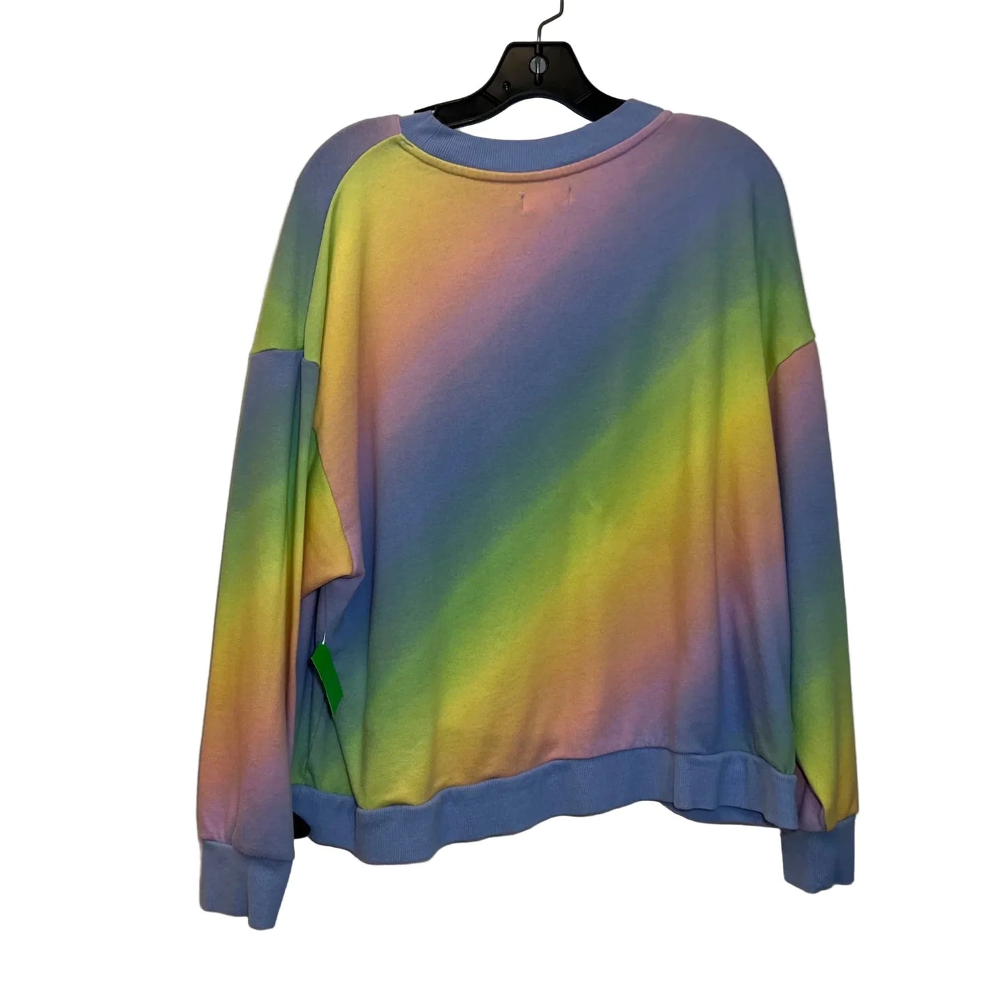 Sweatshirt Crewneck By Colsie In Rainbow Print, Size: M