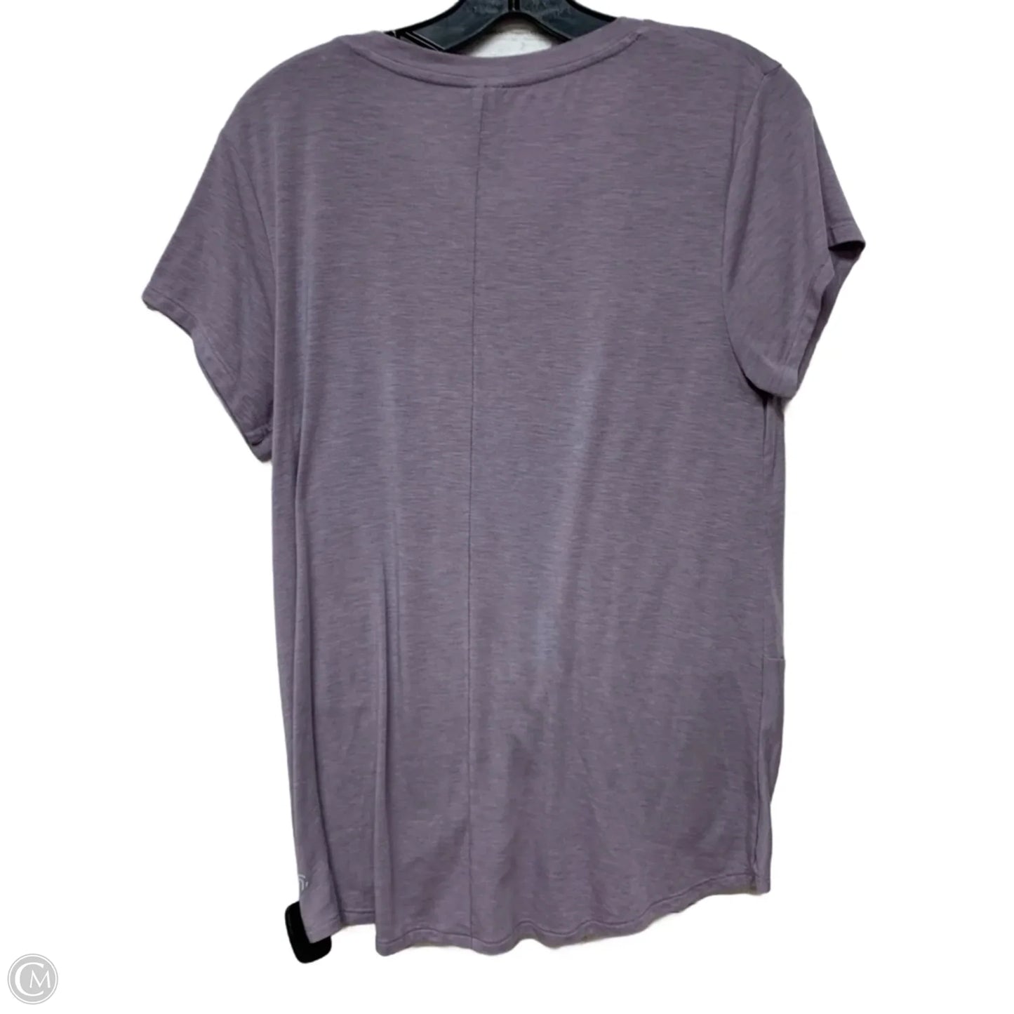Athletic Top Short Sleeve By Champion In Purple, Size: M