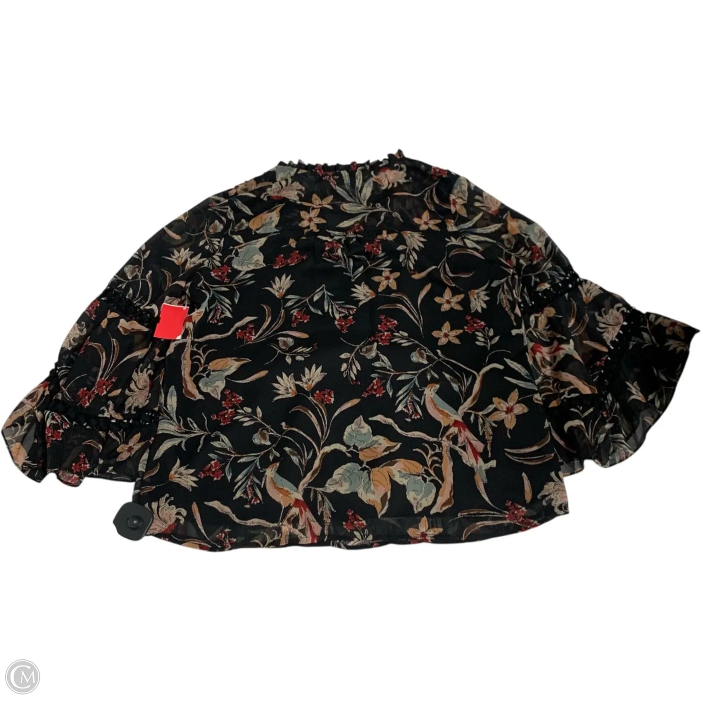 Blouse Long Sleeve By Maeve In Black, Size: S