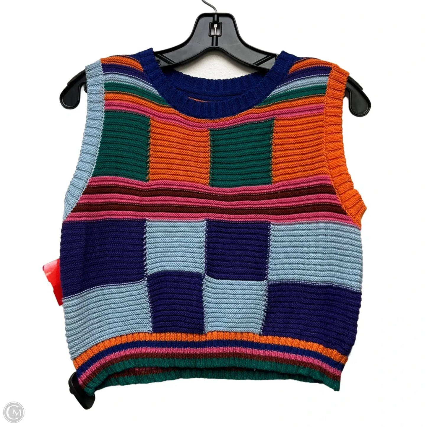 Vest Sweater By Clothes Mentor In Multi-colored, Size: Xl