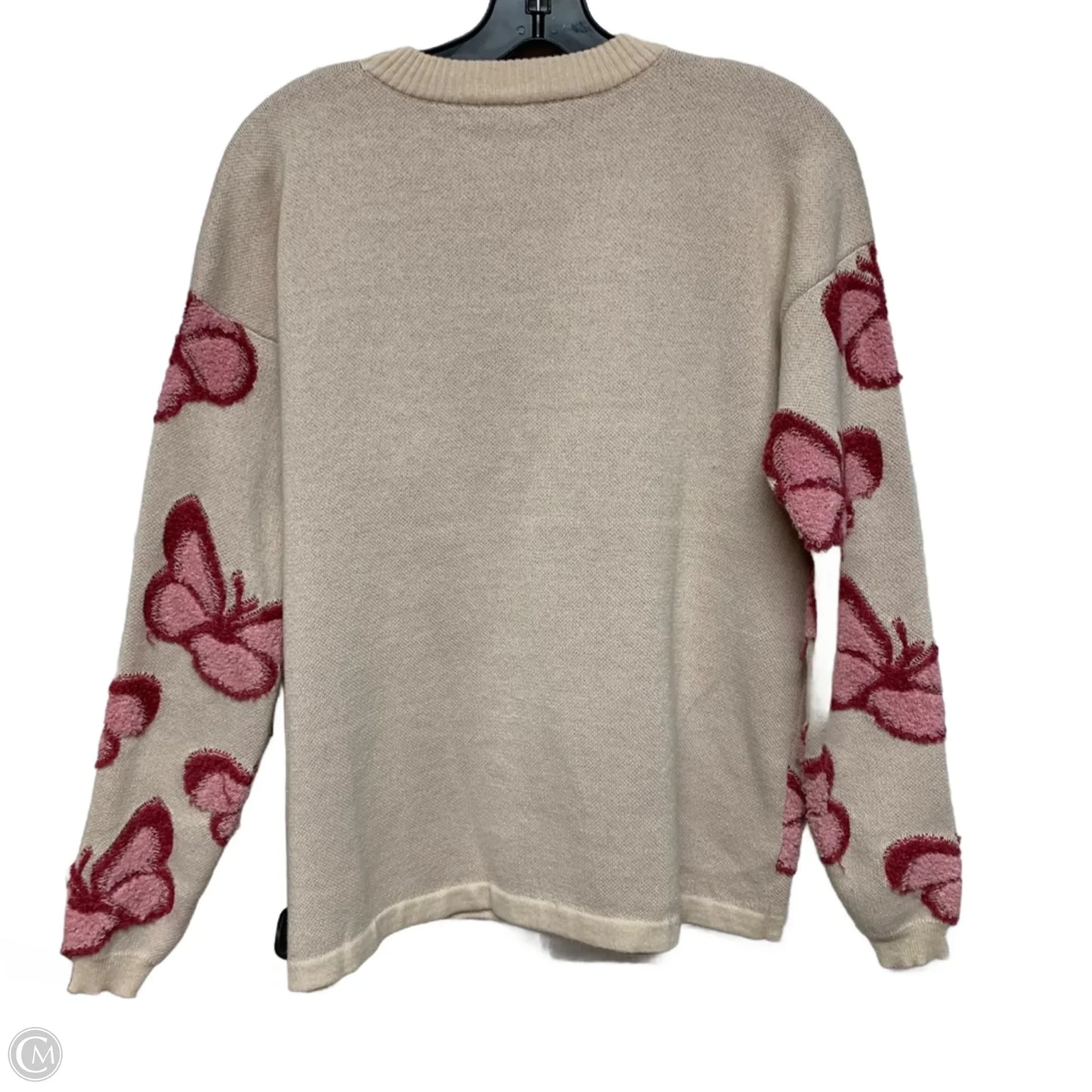 Sweater By Staccato In Cream & Pink, Size: S