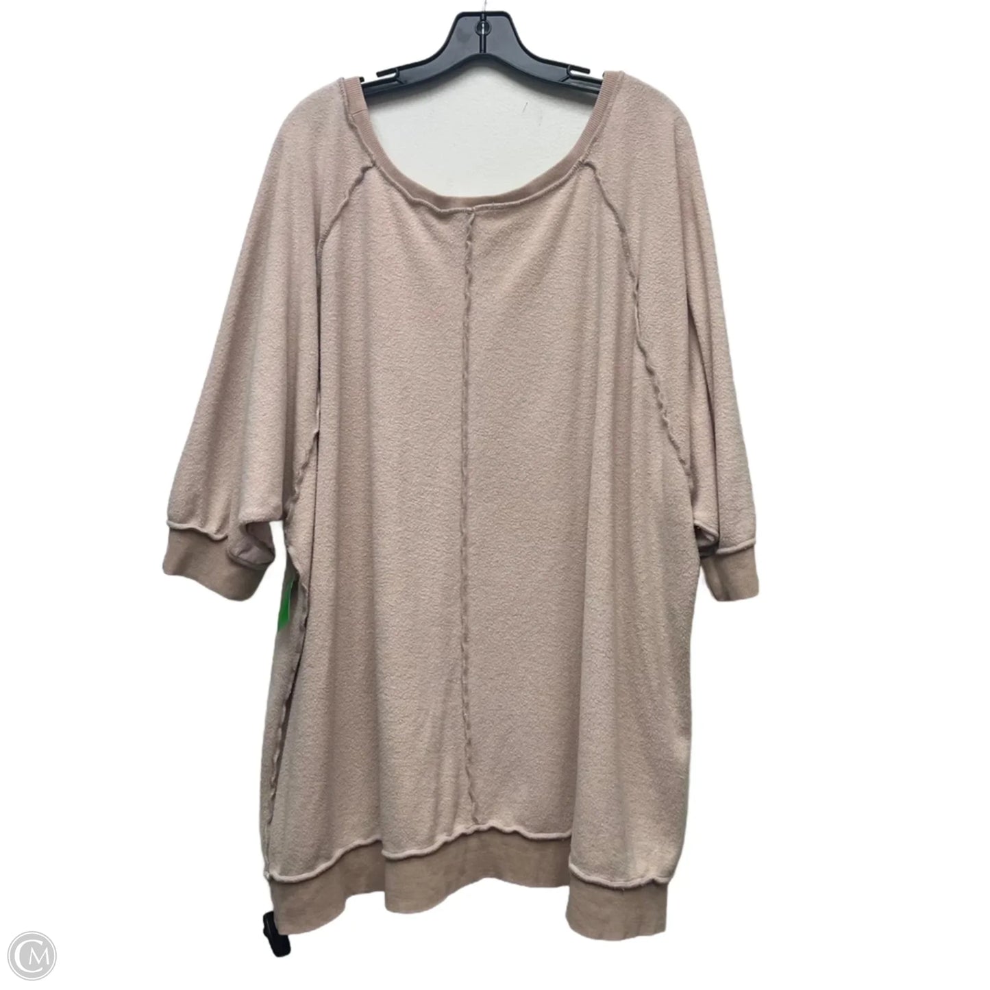 Sweater Short Sleeve By Free People In Pink, Size: L