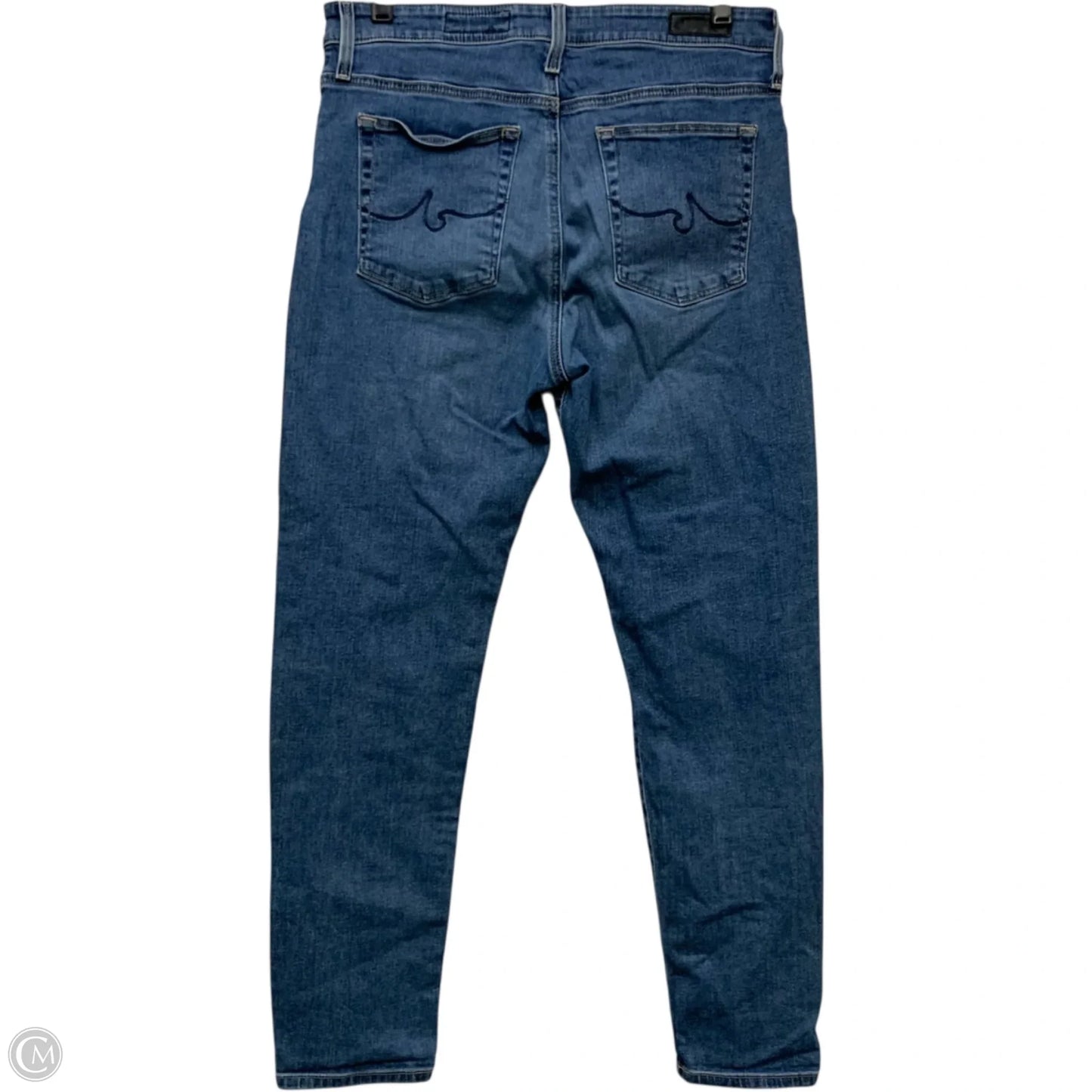 Jeans Straight By Adriano Goldschmied In Blue Denim, Size: 14