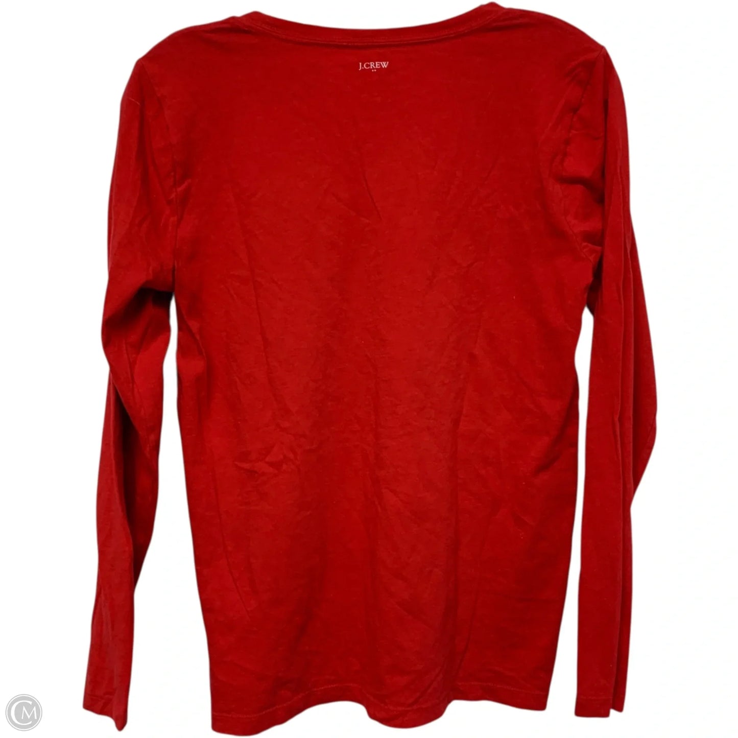 Top Long Sleeve By J. Crew In Red & White, Size: S