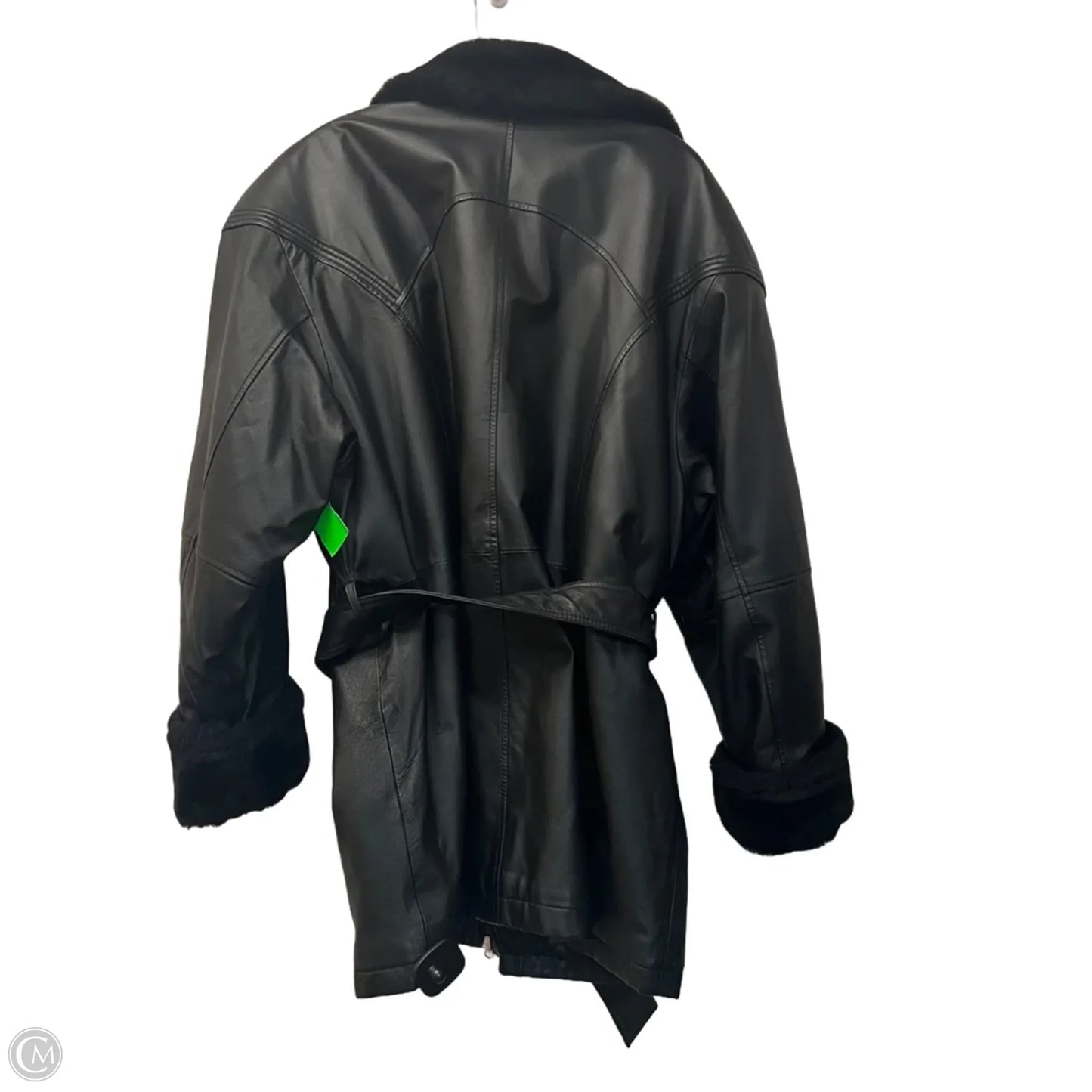 Coat Leather By Wilsons Leather In Black, Size: L