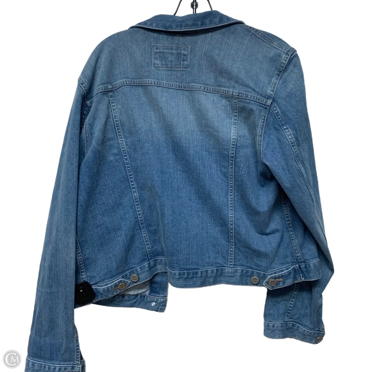 Jacket Denim By Loft In Blue Denim, Size: Xl