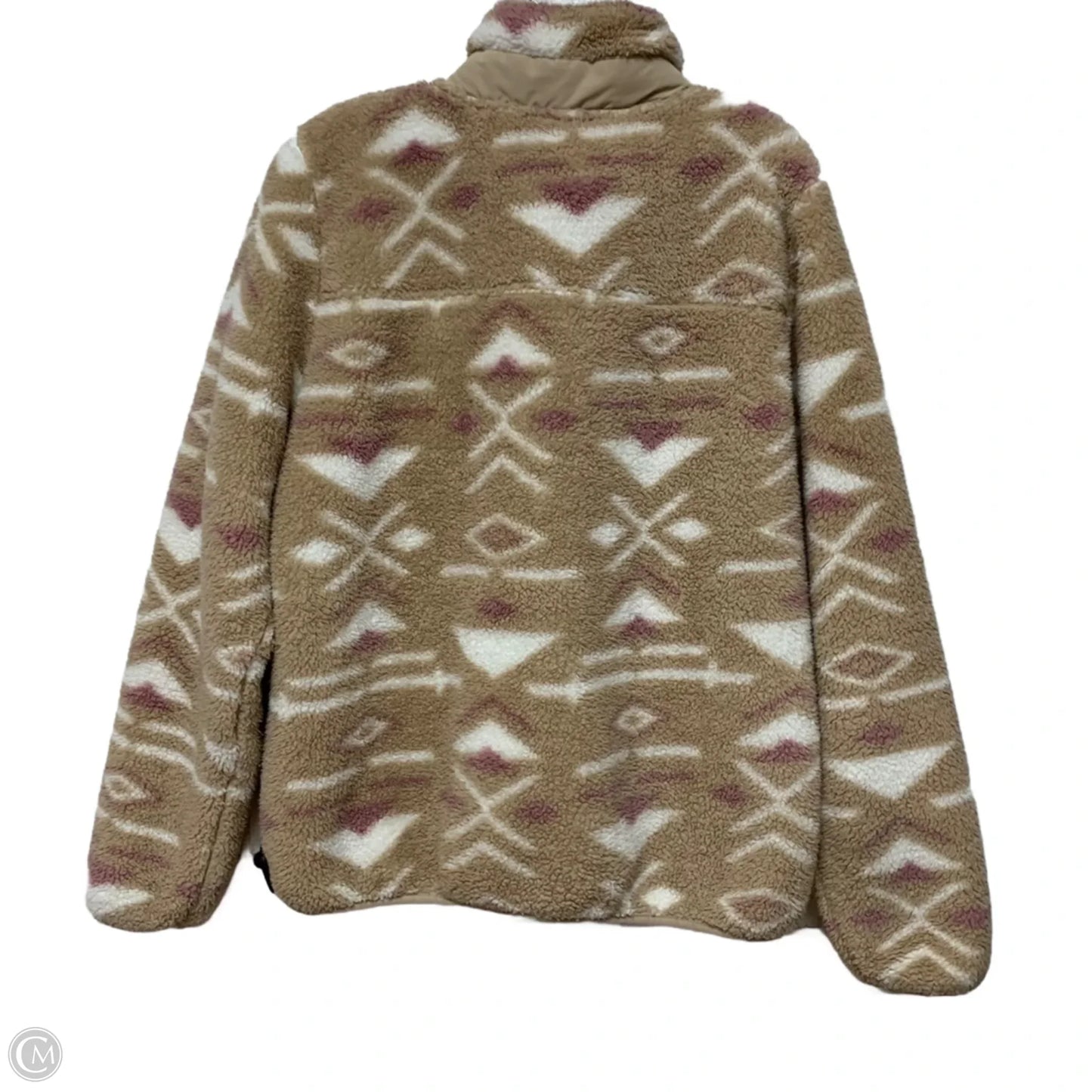Jacket Faux Fur & Sherpa By Gerry In Pink & Tan, Size: Xl