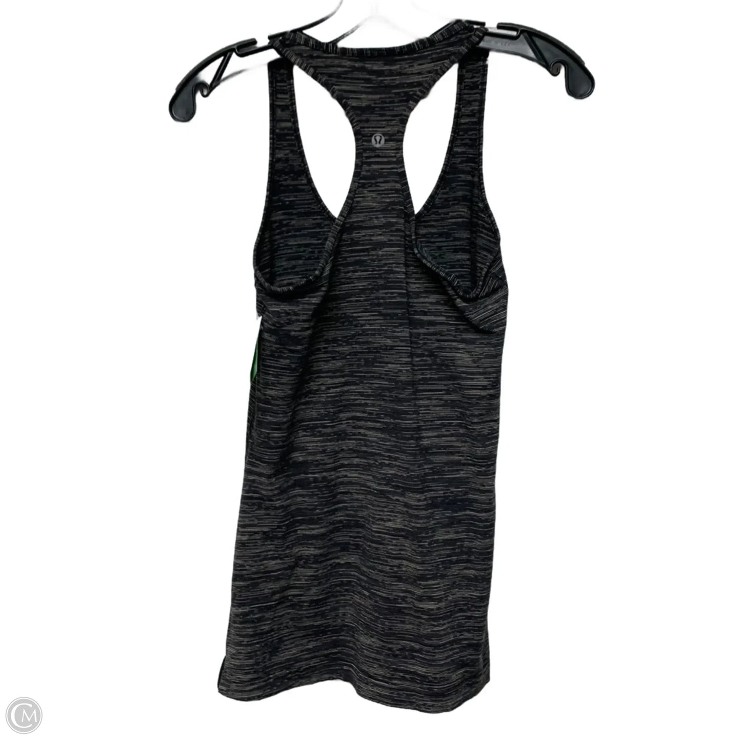 Athletic Tank Top By Lululemon In Cream & Grey, Size: M