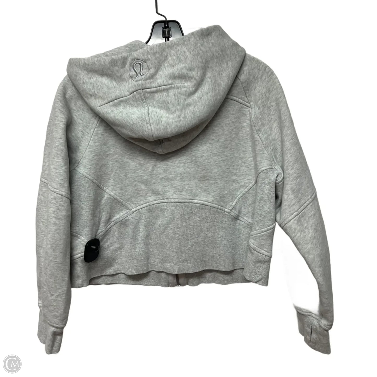 Athletic Jacket By Lululemon In Grey, Size: Xs