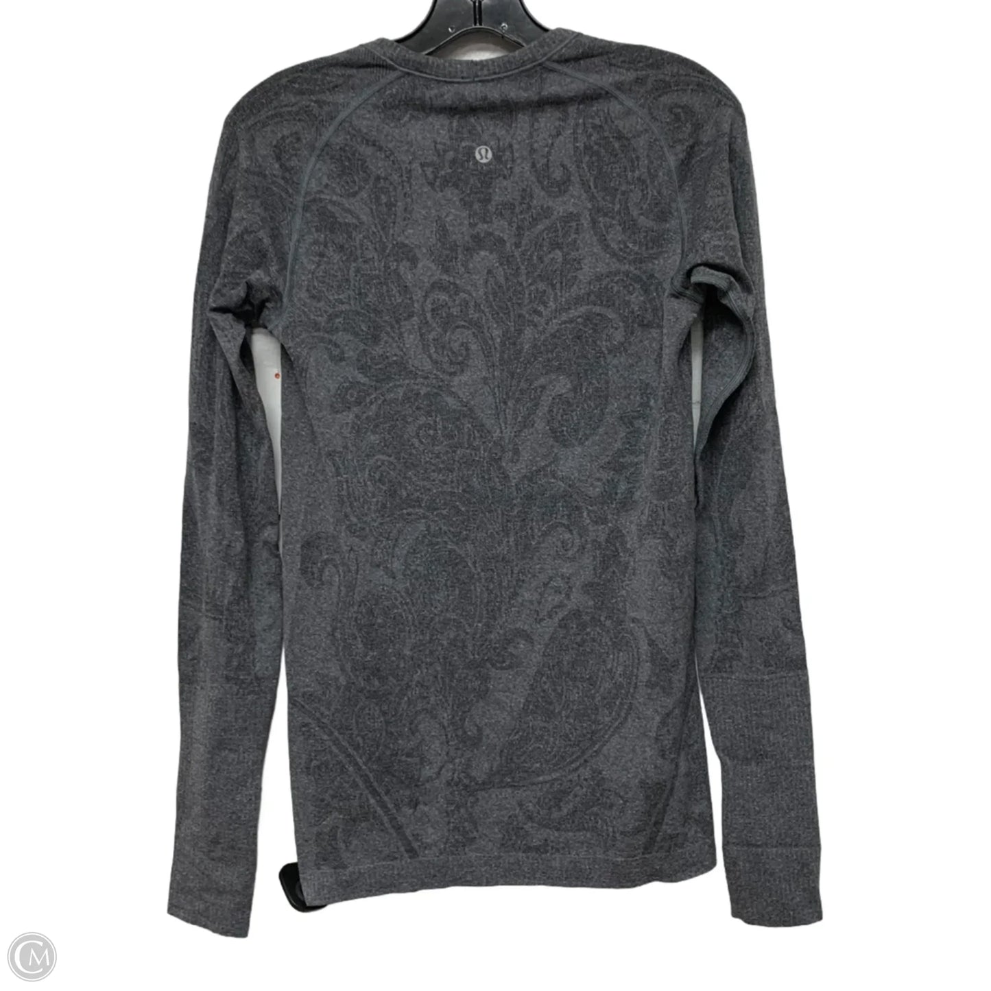 Athletic Top Long Sleeve Crewneck By Lululemon In Grey, Size: M