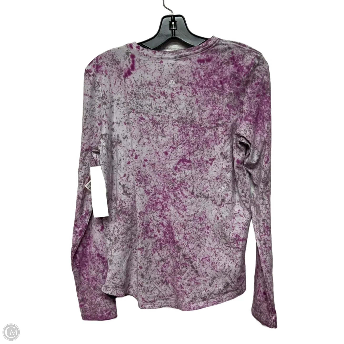 Athletic Top Long Sleeve Crewneck By Lululemon In Purple, Size: S