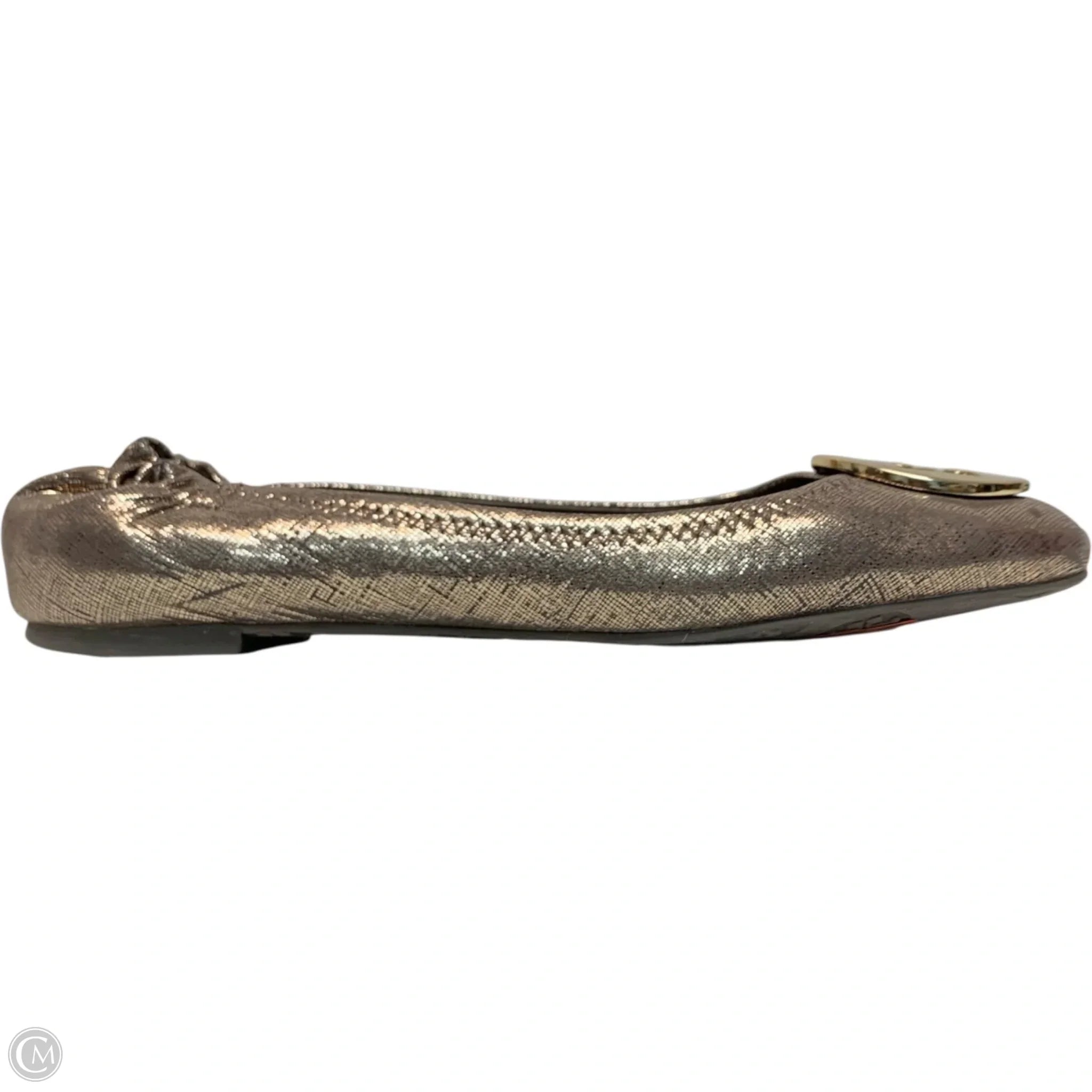 Shoes Designer By Tory Burch In Gold, Size: 7