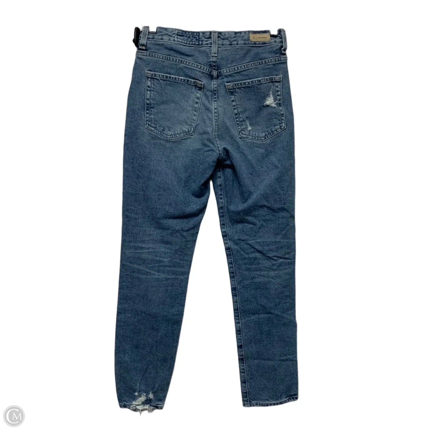 Jeans Straight By Adriano Goldschmied In Blue Denim, Size: 4