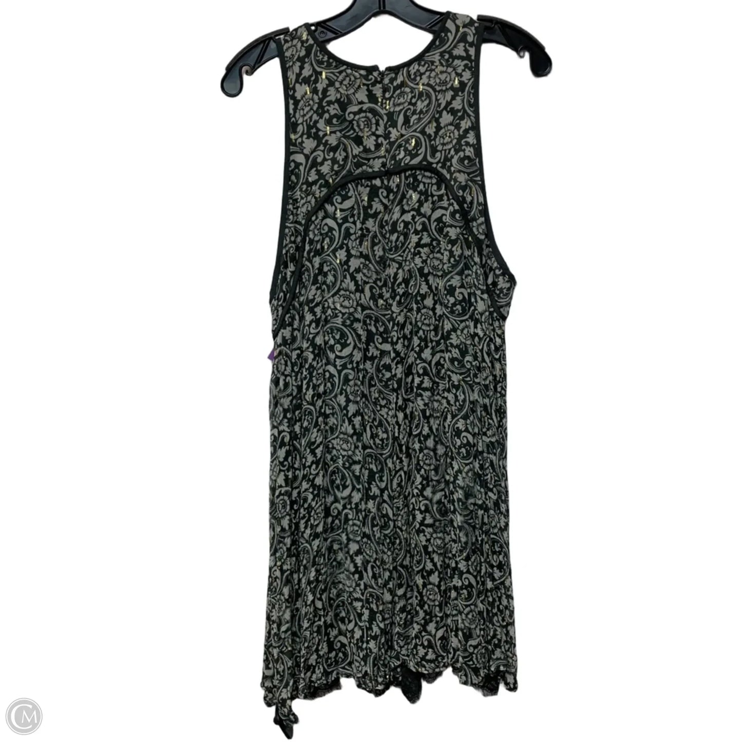 Romper By Anthropologie In Grey & White, Size: L