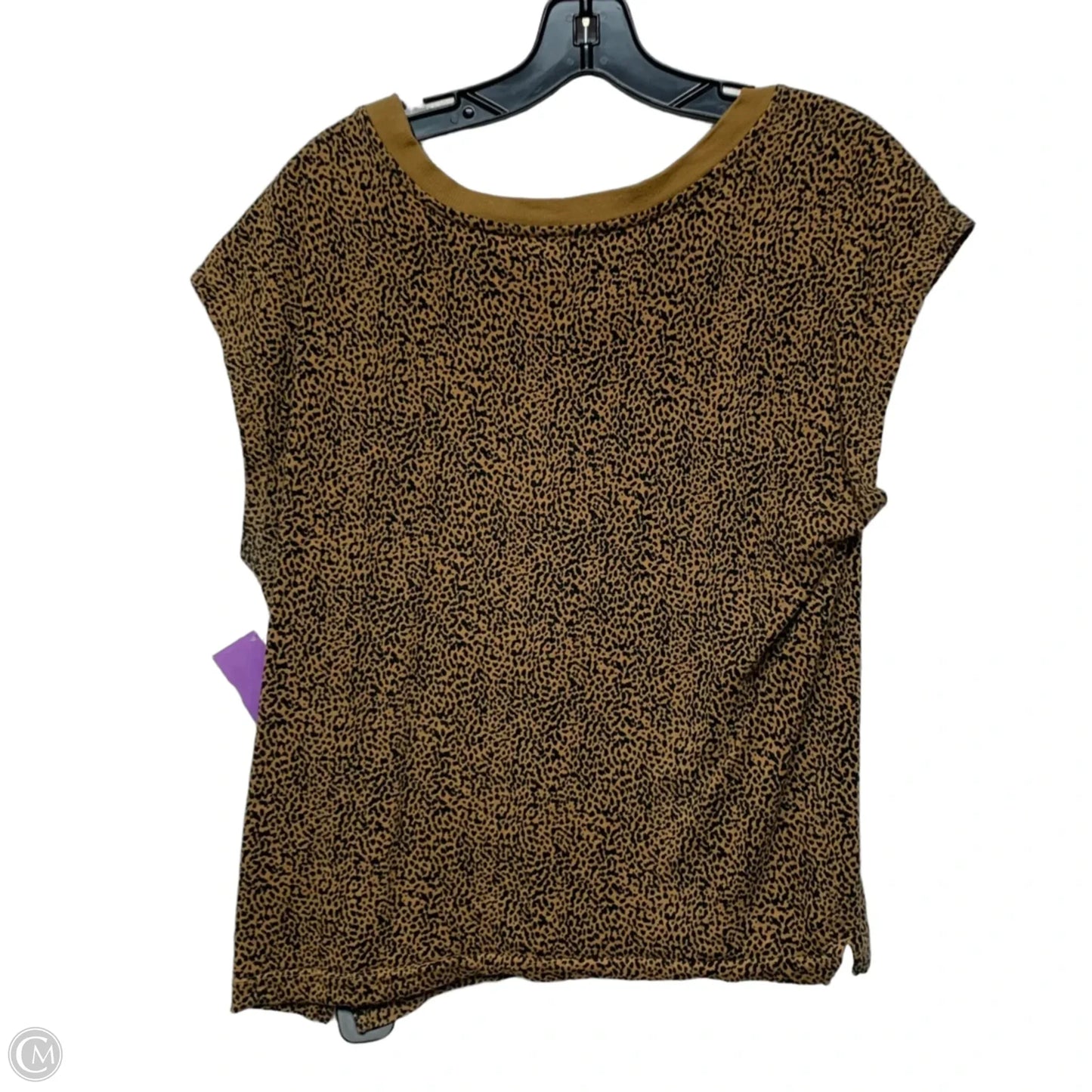 Top Short Sleeve By Loft In Animal Print, Size: S