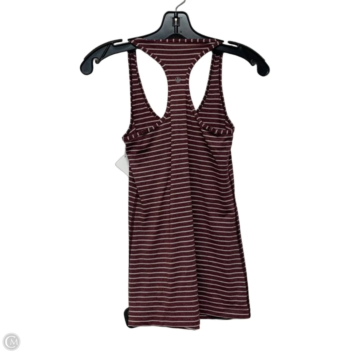 Athletic Tank Top By Lululemon In Striped Pattern, Size: S