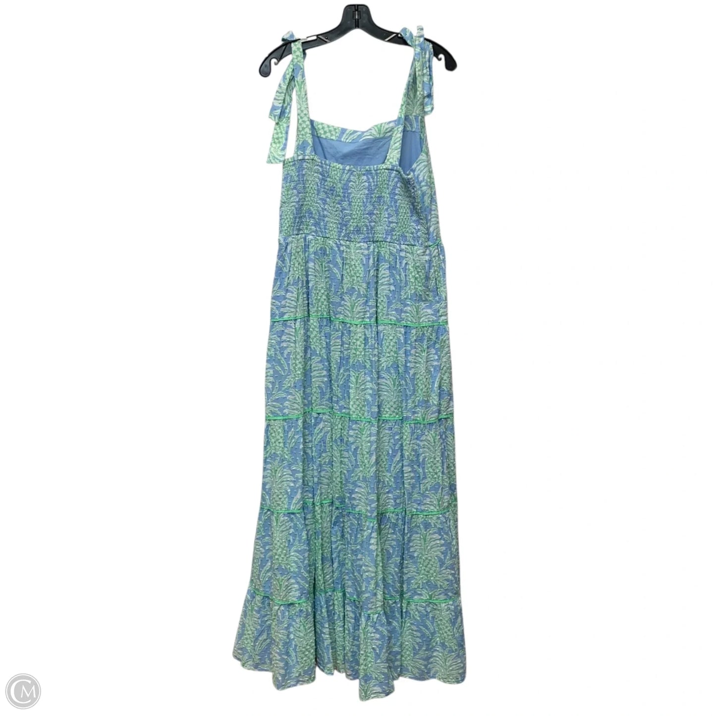 Dress Casual Maxi By Crown And Ivy In Blue & Green, Size: Xl