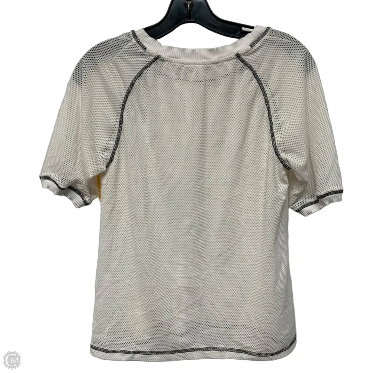 Athletic Top Short Sleeve By Free People In Cream, Size: S