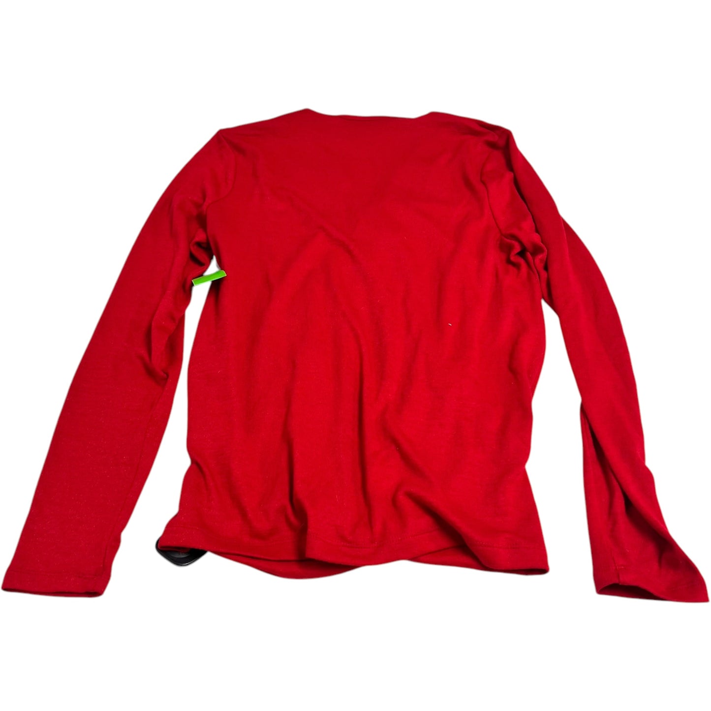 Top Long Sleeve By Banana Republic In Red, Size: S